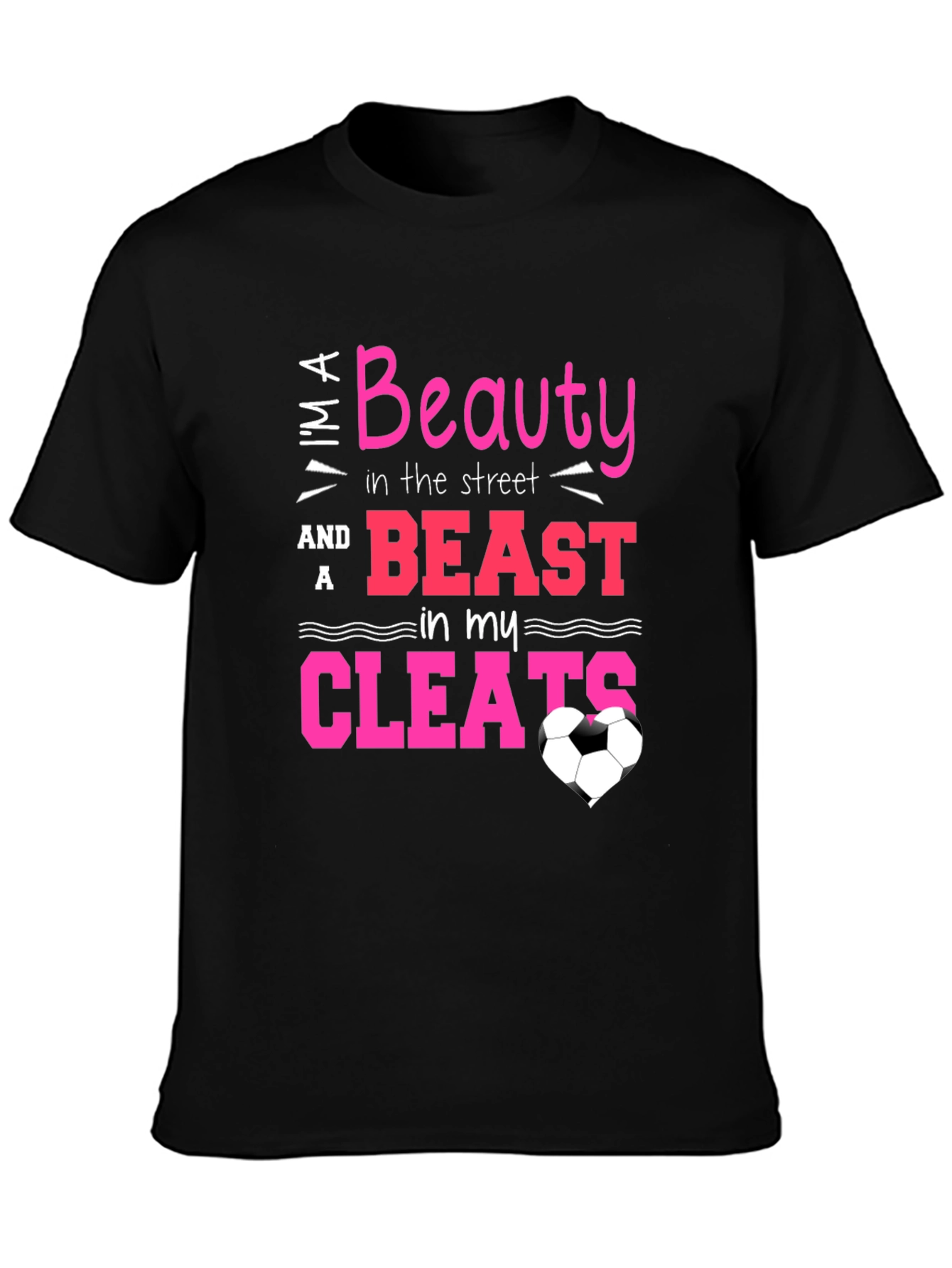 Beauty and Beast in Cleats T-Shirt