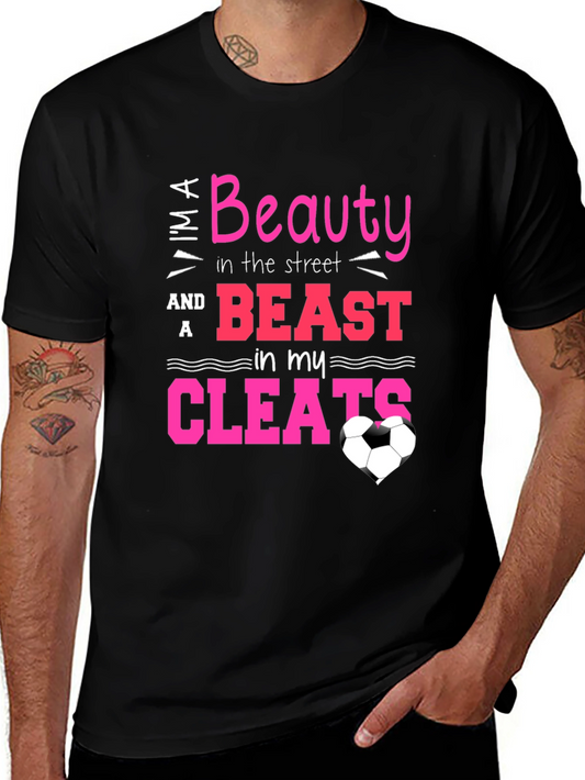Beauty and Beast in Cleats T-Shirt