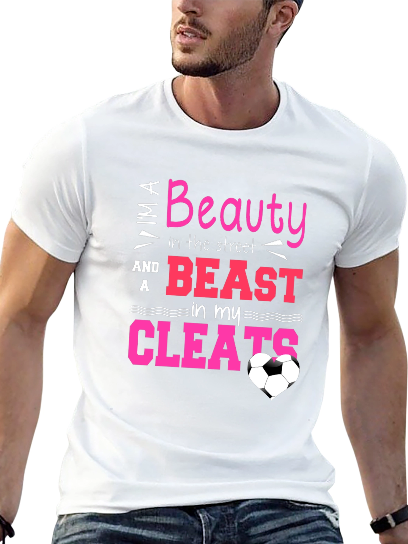 Beauty and Beast in Cleats T-Shirt