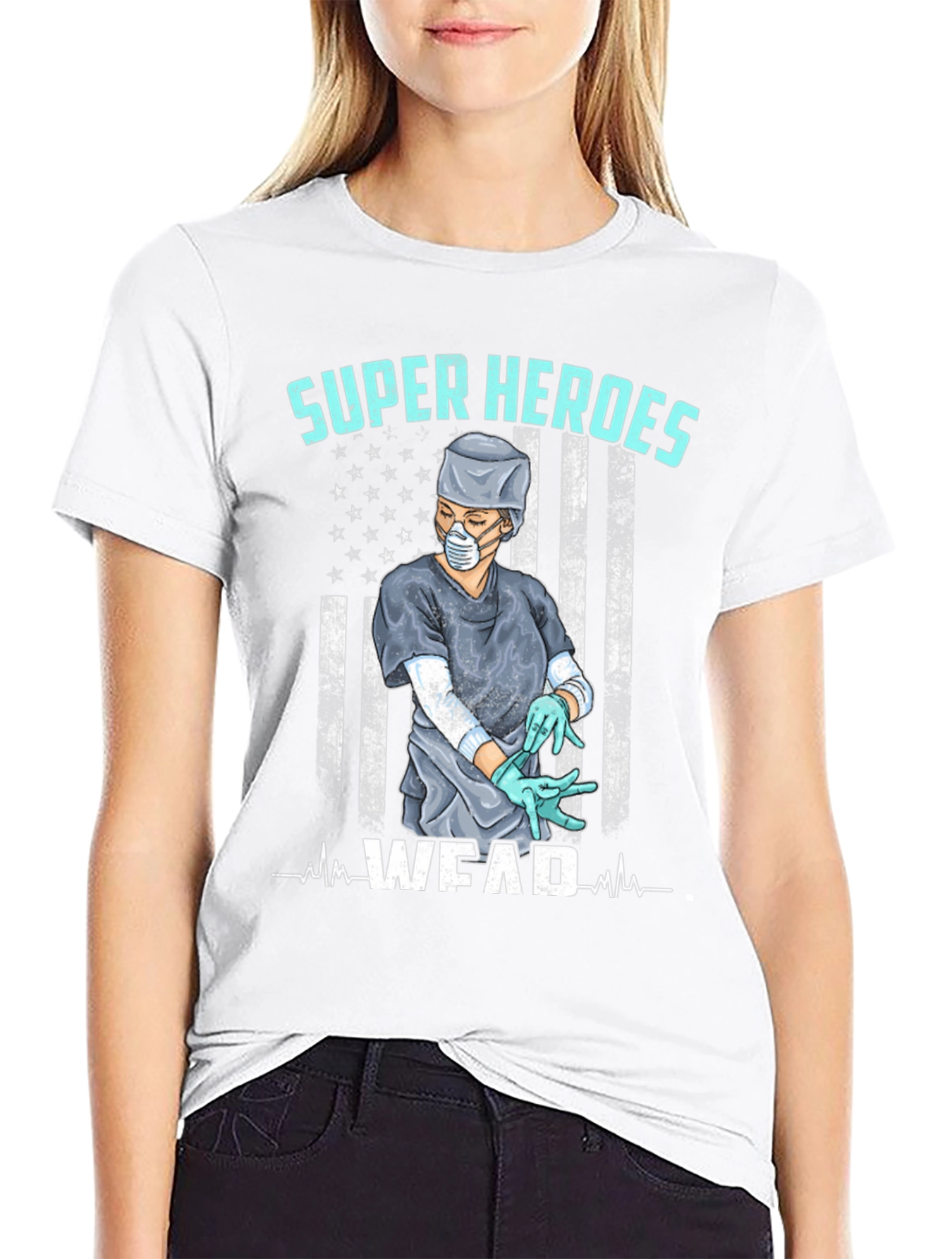 Super Heroes Wear Scrubs T-Shirt