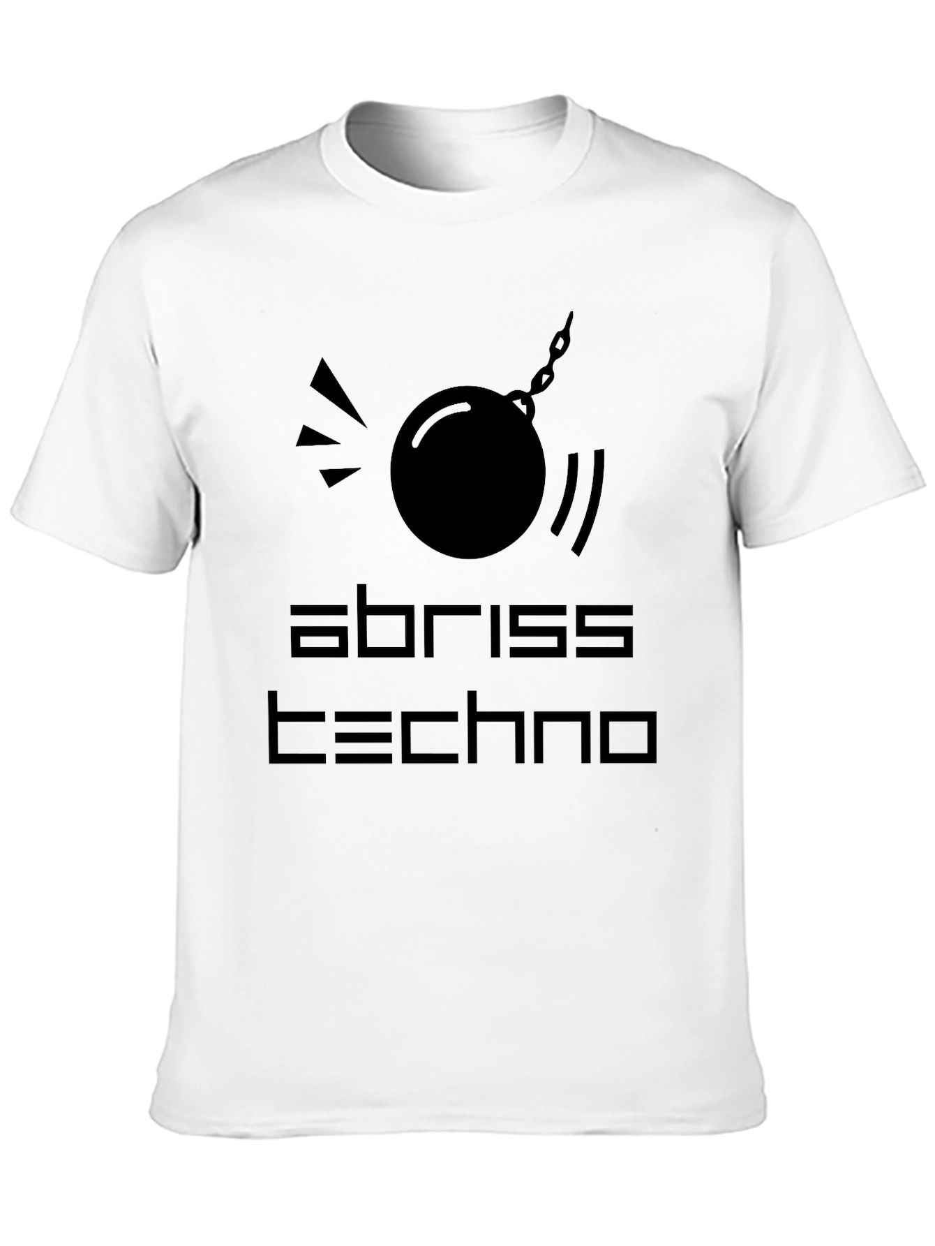 Abriss Techno Black Graphic T-Shirt