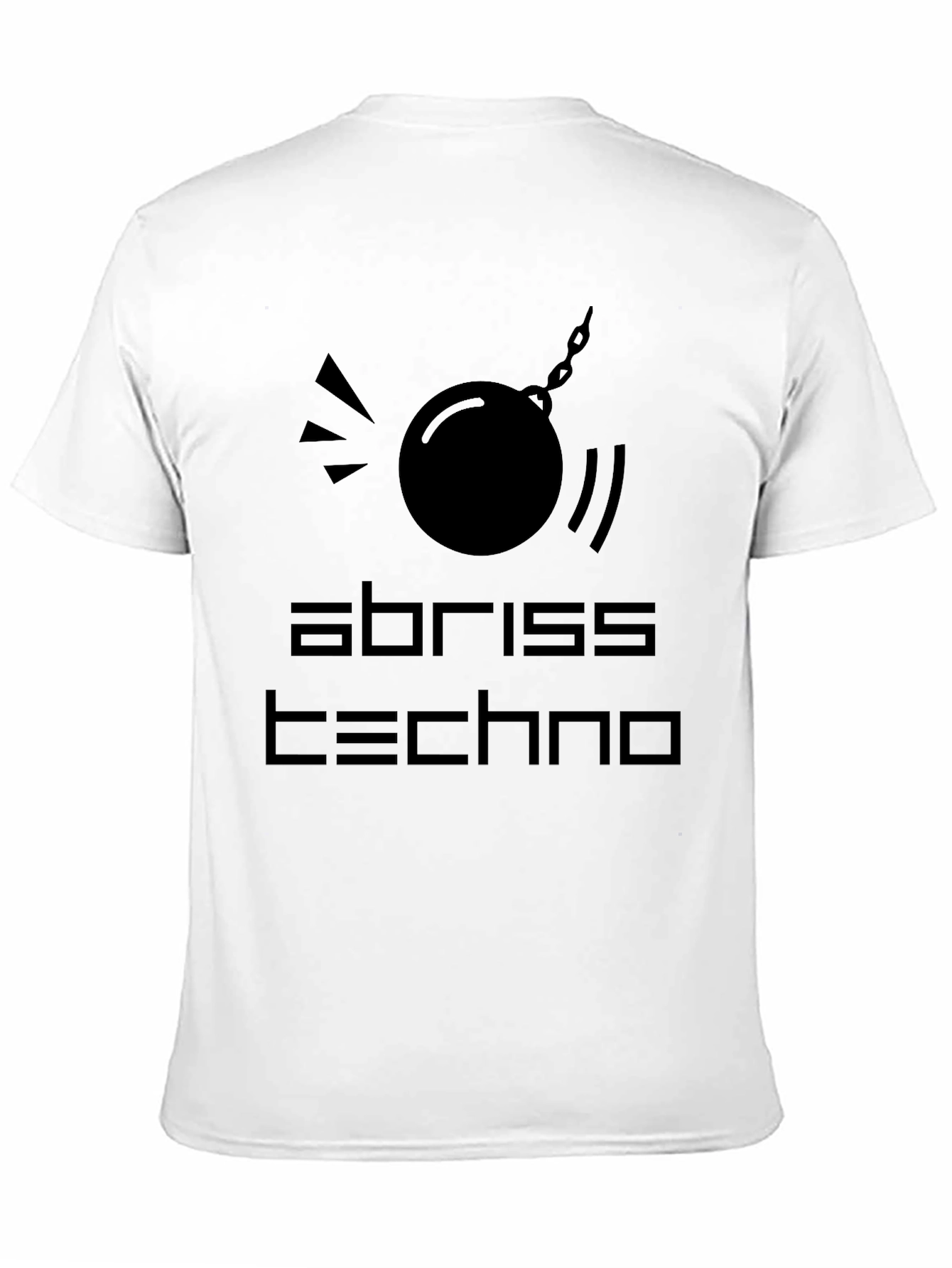 Abriss Techno Black Graphic T-Shirt