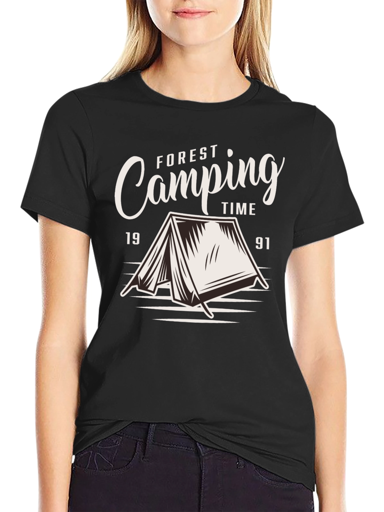 Forest Camping Time Graphic T-Shirt
