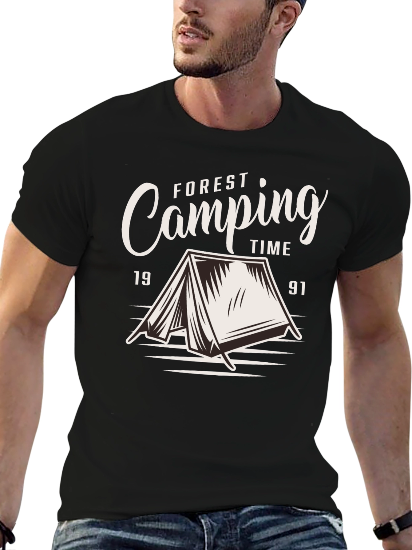 Forest Camping Time Graphic T-Shirt