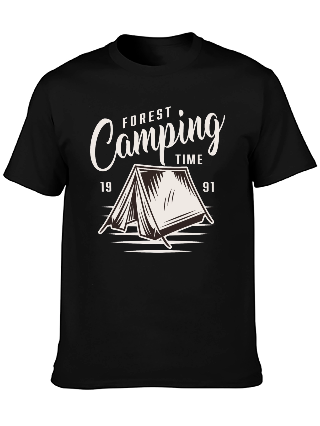 Forest Camping Time Graphic T-Shirt