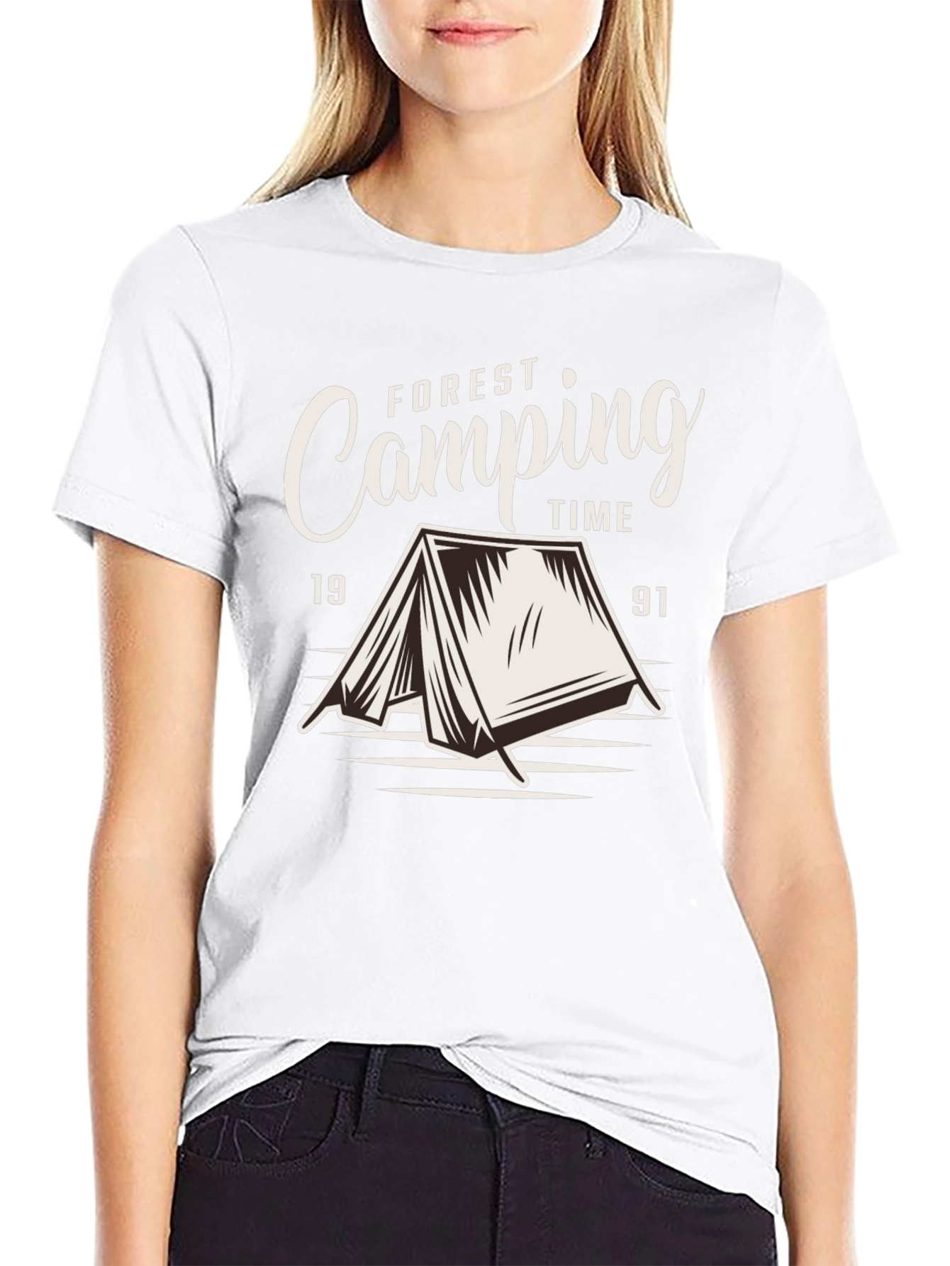 Forest Camping Time Graphic T-Shirt