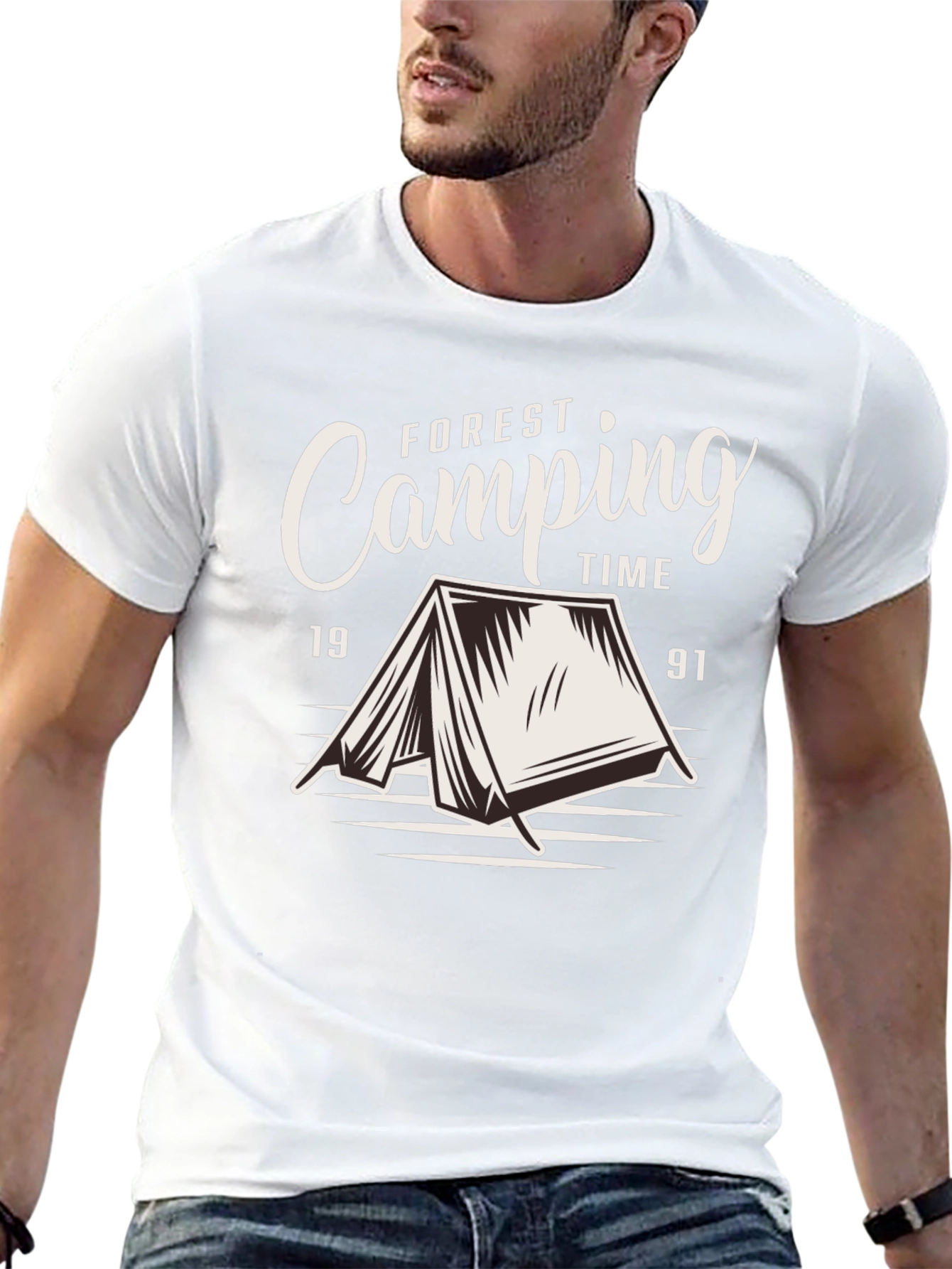 Forest Camping Time Graphic T-Shirt