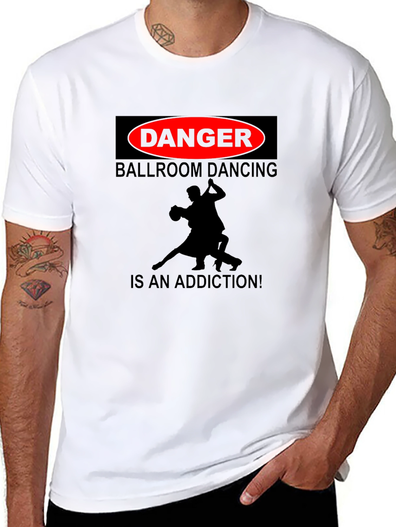 Danger Ballroom Dancing Addiction T-Shirt