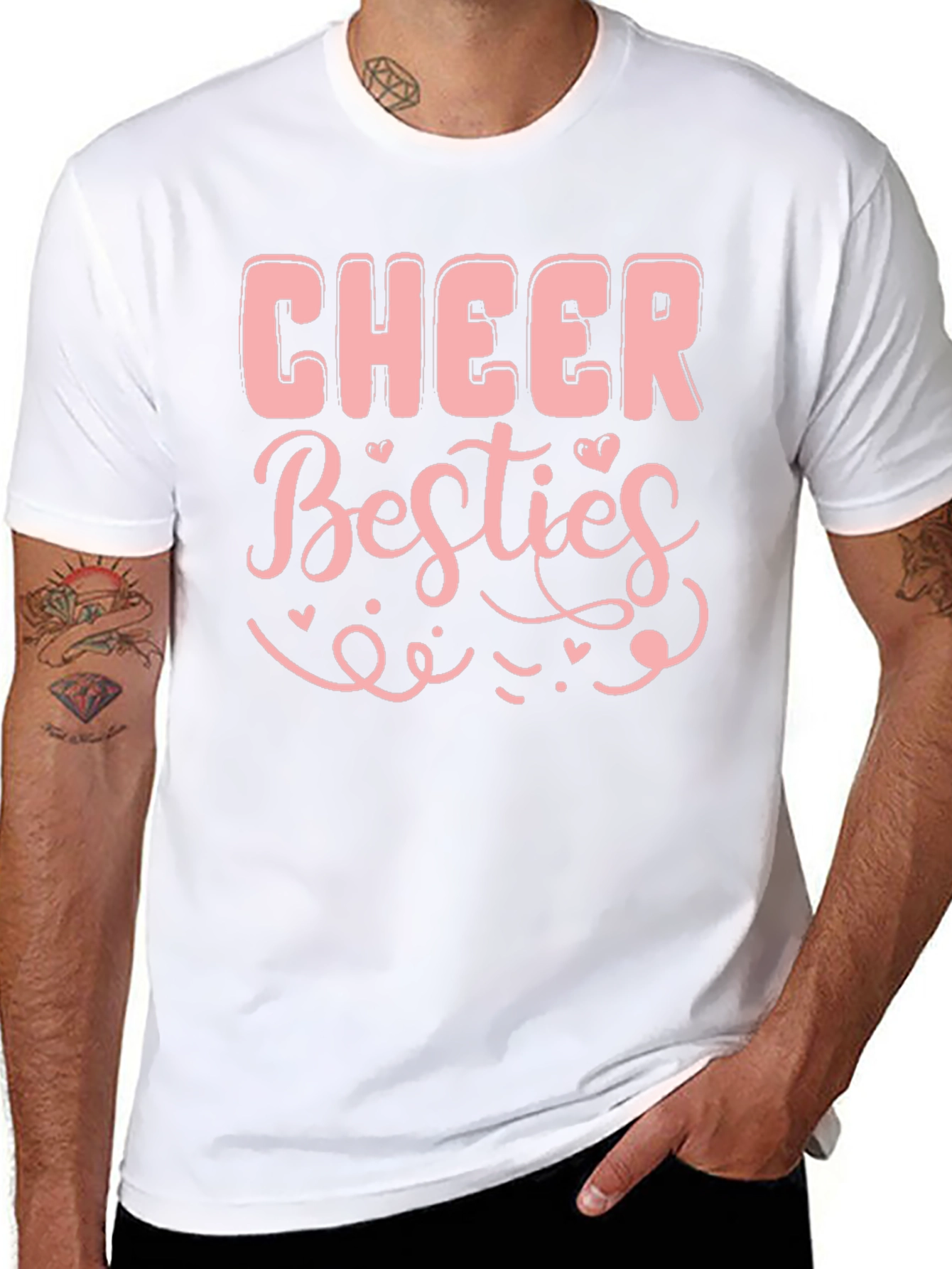 Cheer Besties Graphic Tee - Black T-Shirt