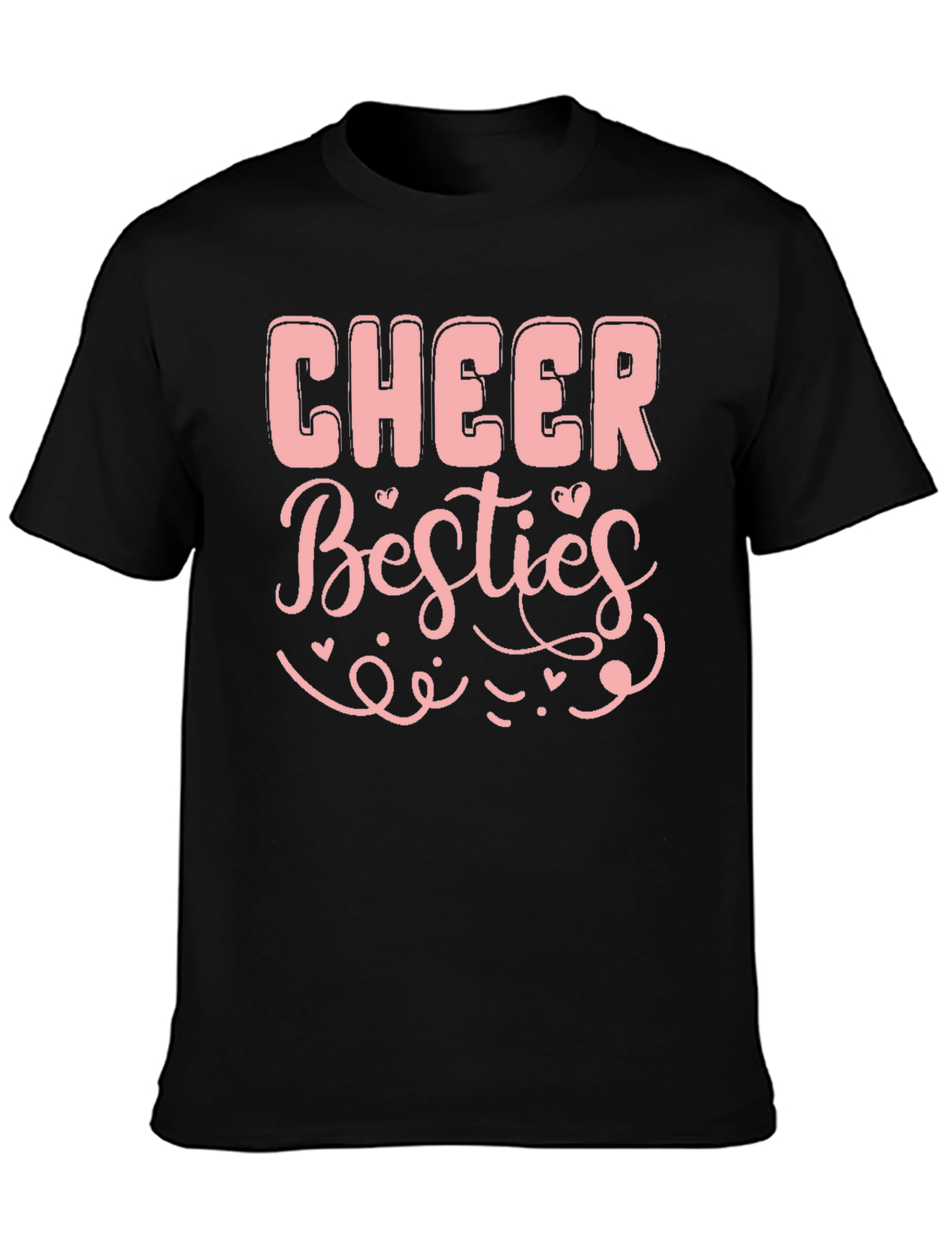 Cheer Besties Graphic Tee - Black T-Shirt