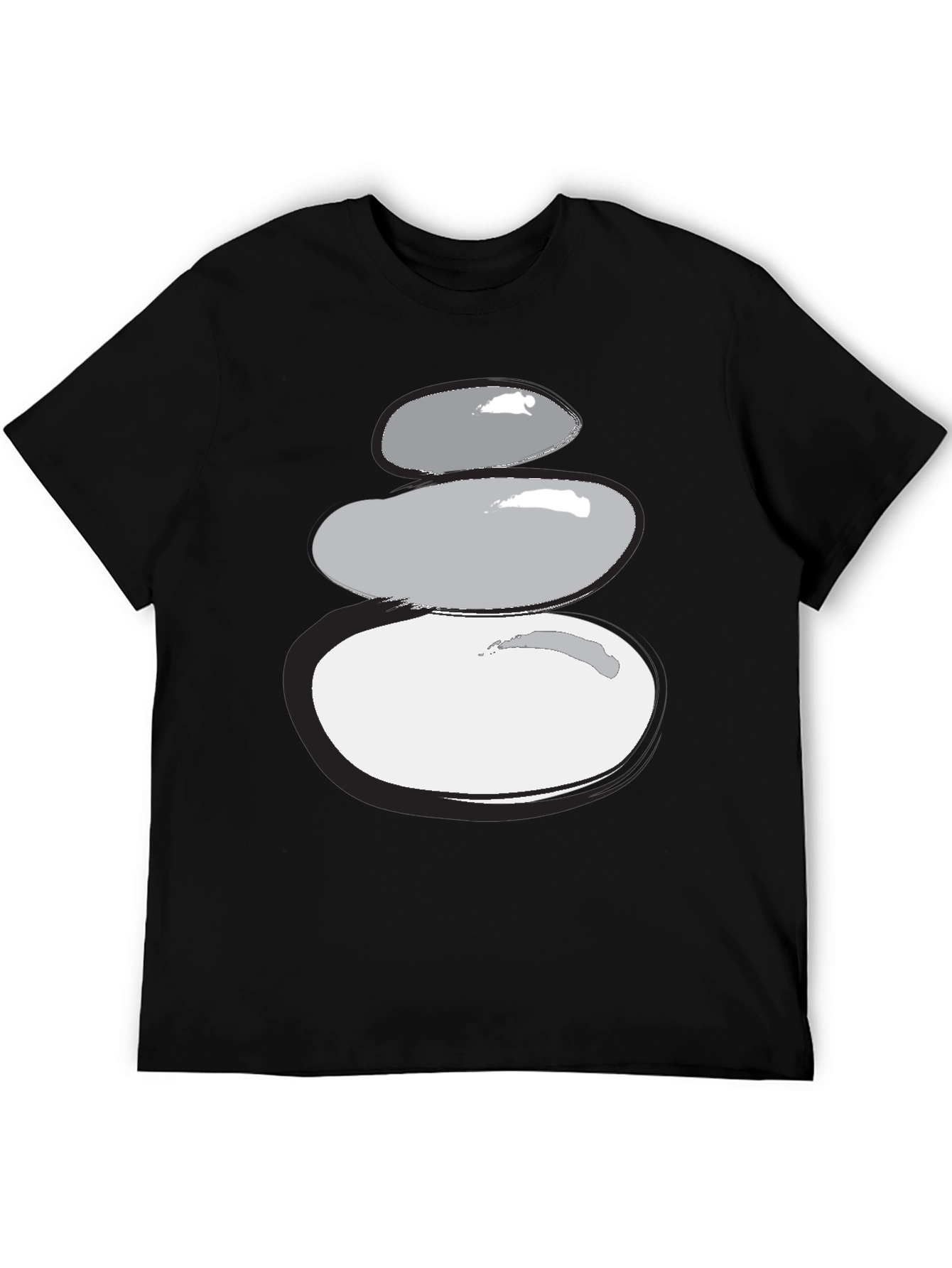 Stacked Stones Graphic Tee - Zen Style