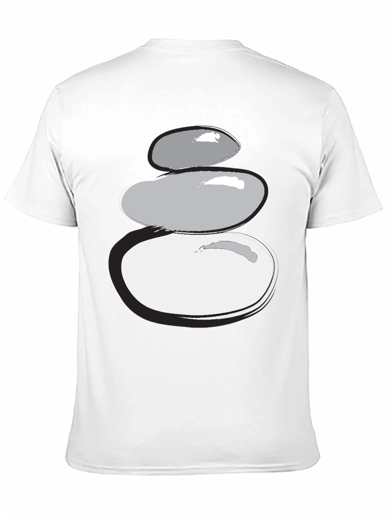 Stacked Stones Graphic Tee - Zen Style