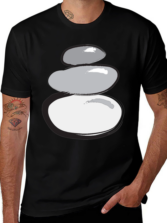 Stacked Stones Graphic Tee - Zen Style