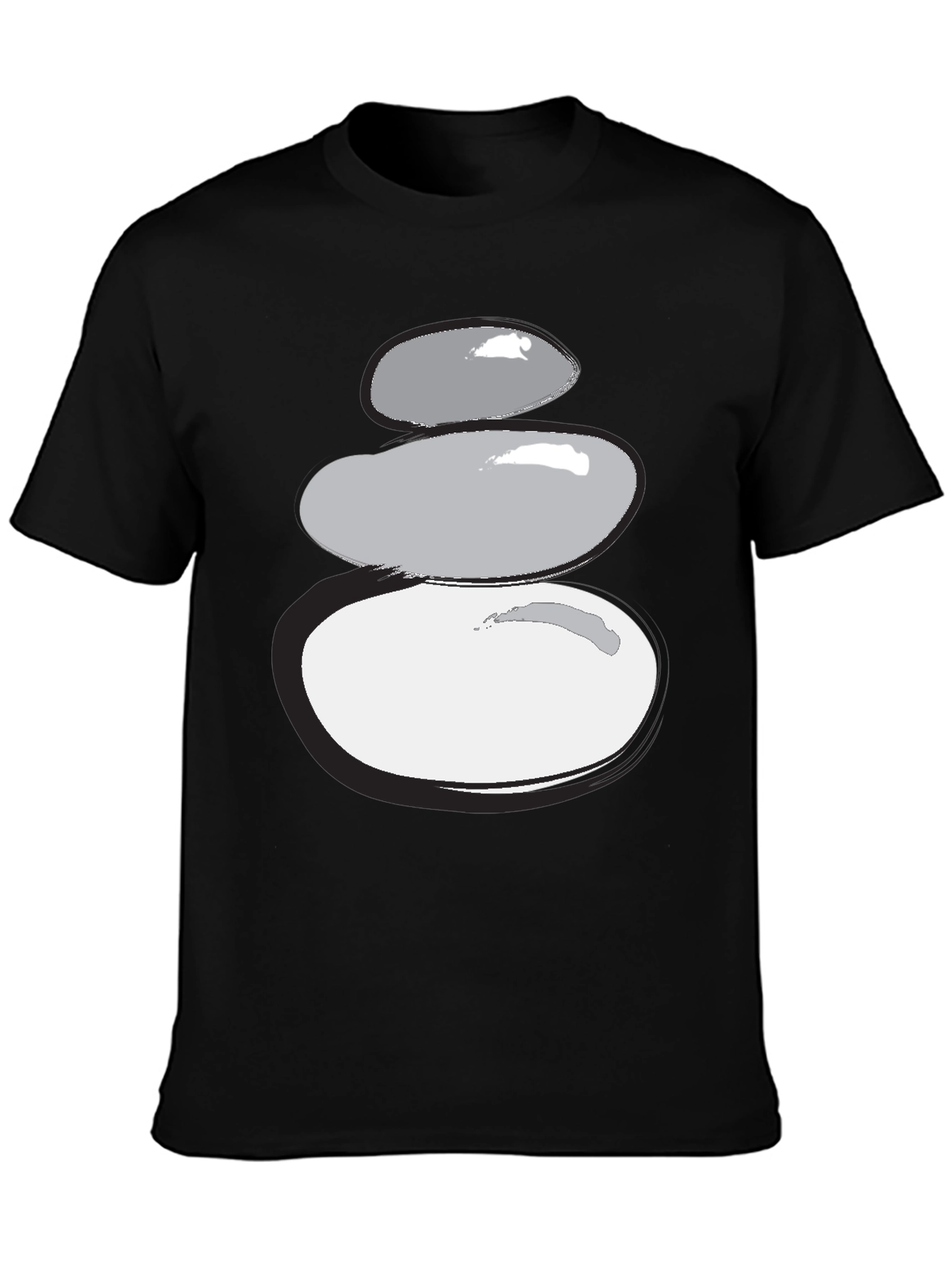 Stacked Stones Graphic Tee - Zen Style