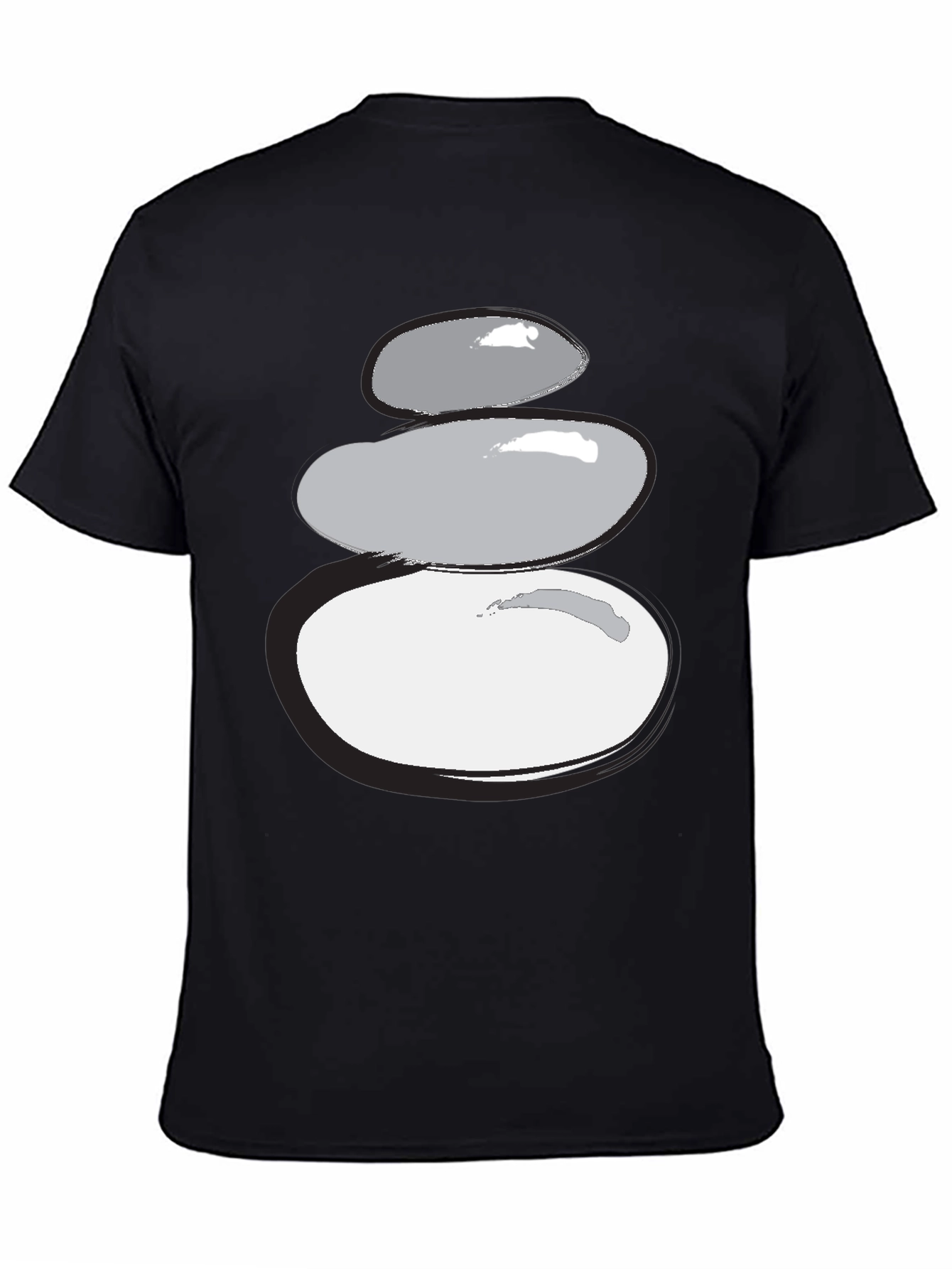 Stacked Stones Graphic Tee - Zen Style
