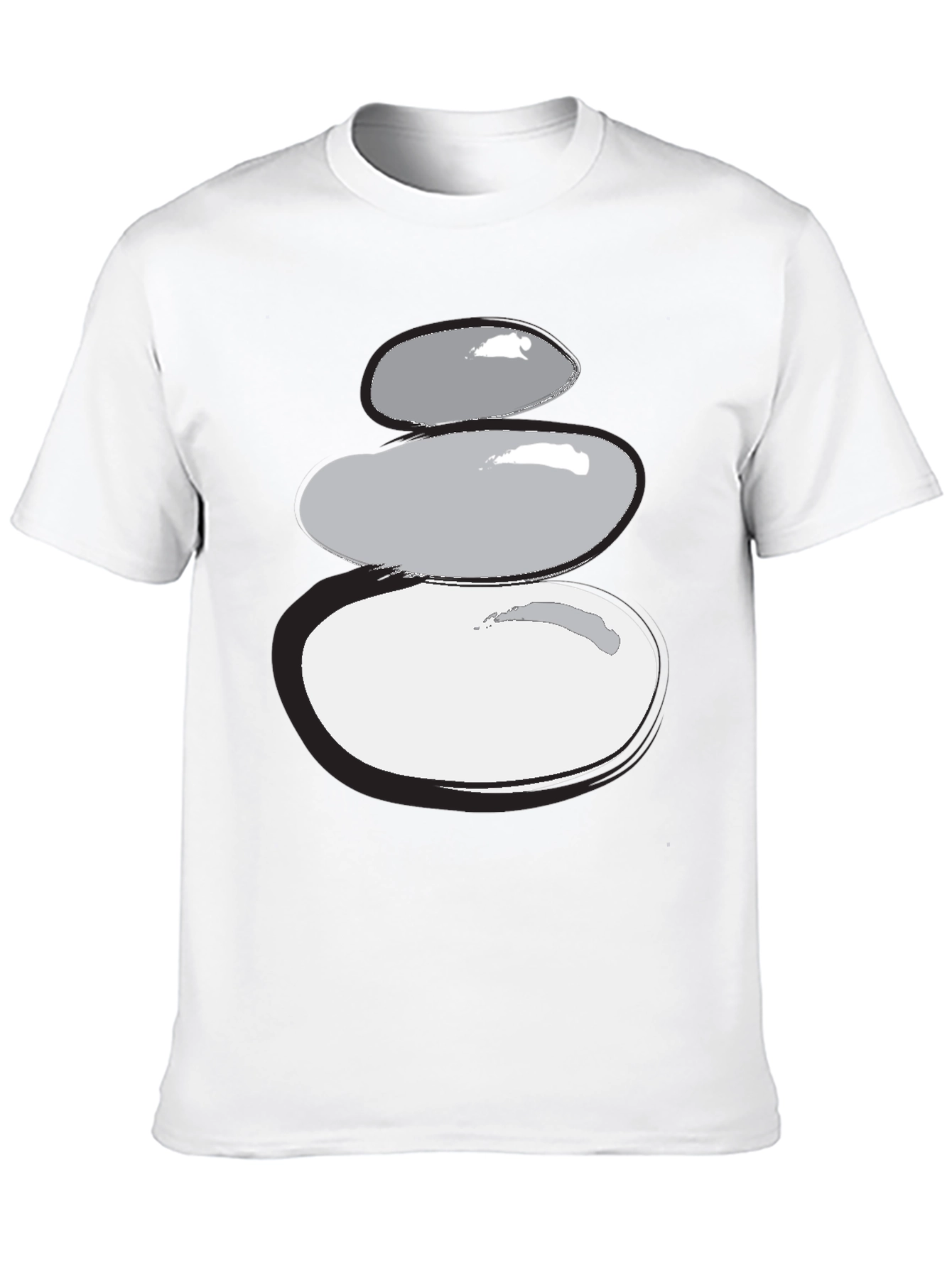 Stacked Stones Graphic Tee - Zen Style
