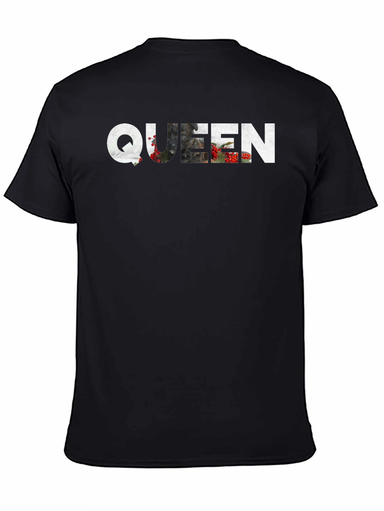 Queen Graphic Print Black Tee