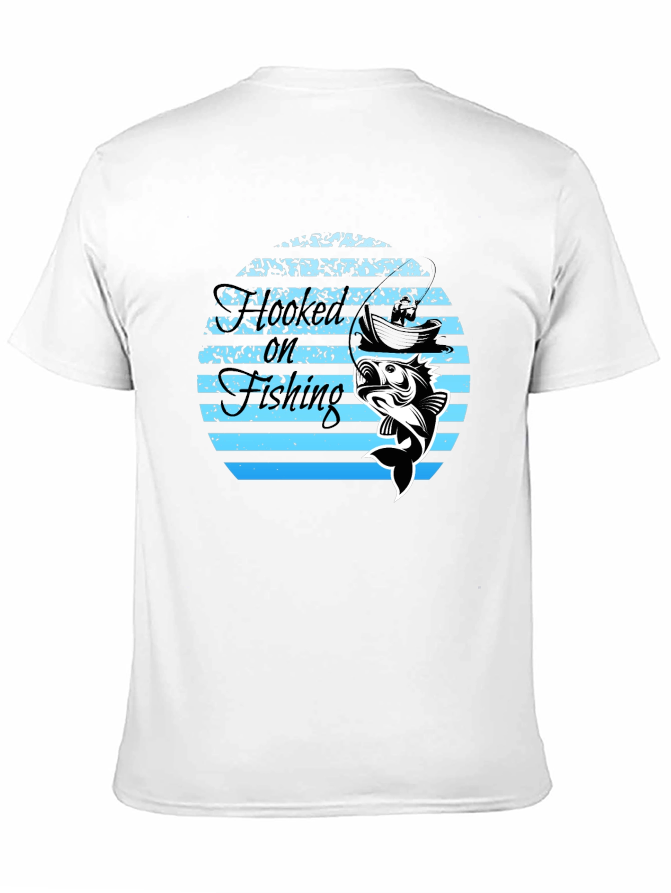Hooked On Fishing Graphic T-Shirt