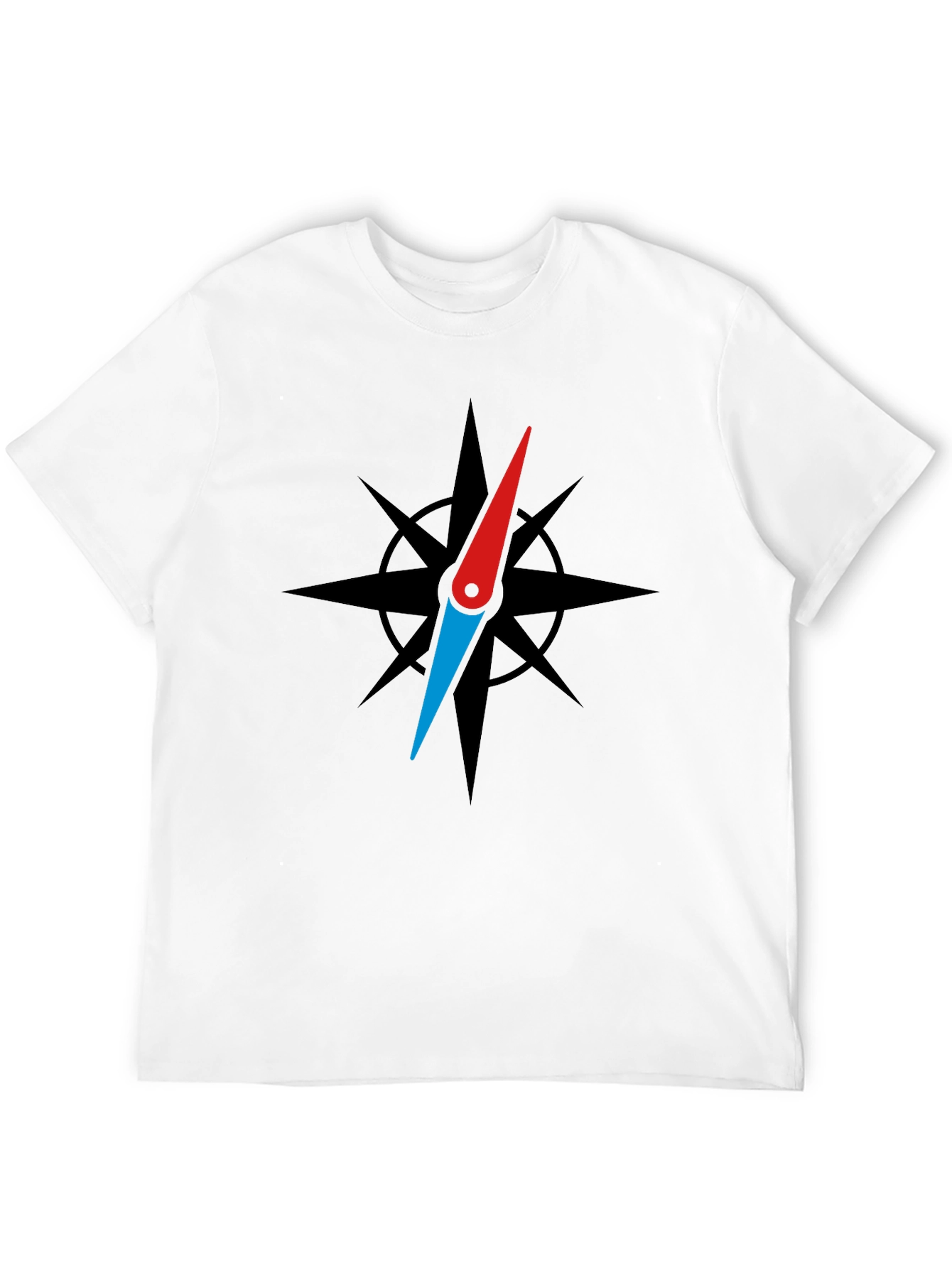 Compass Rose Graphic Black T-Shirt