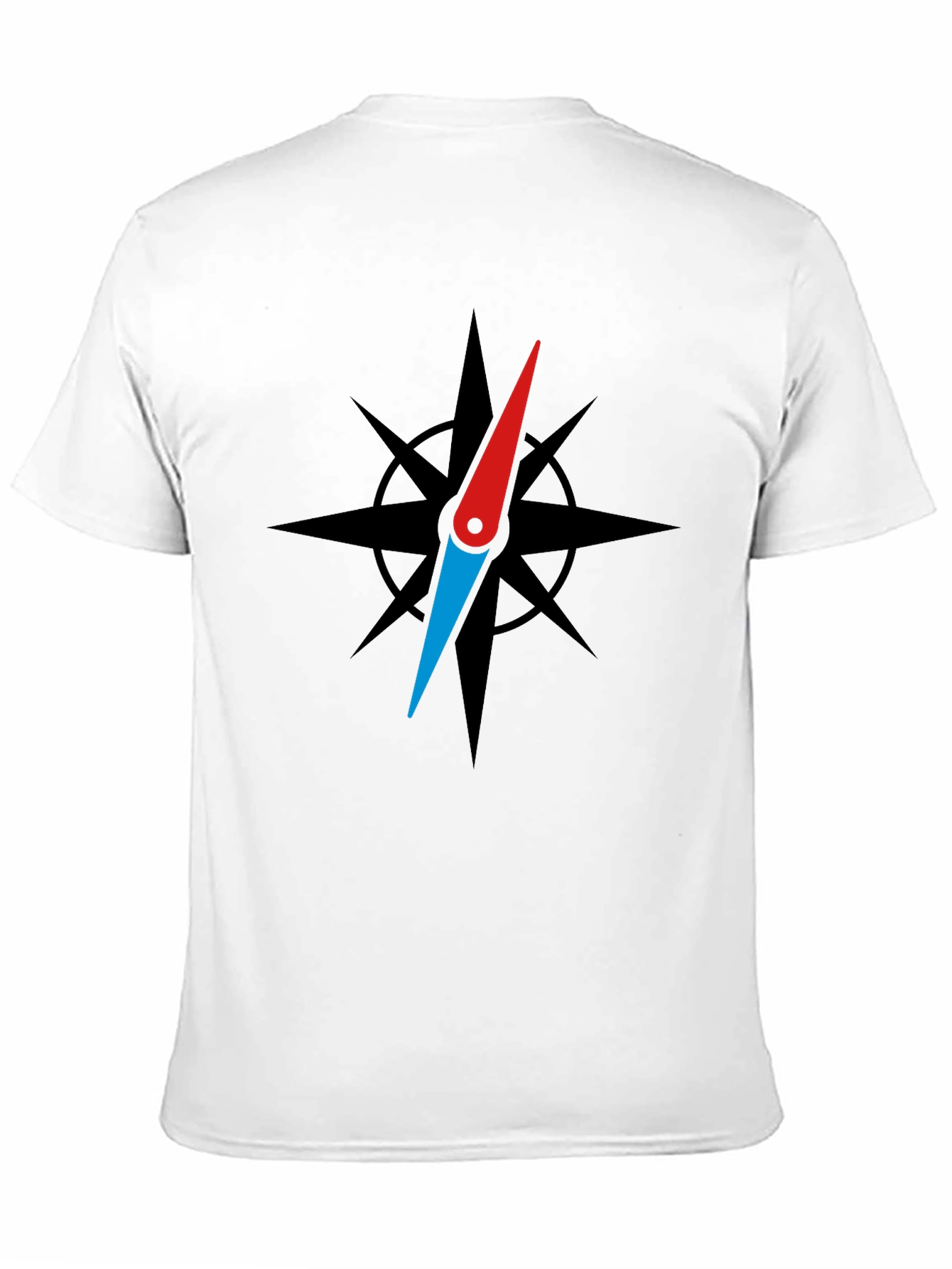 Compass Rose Graphic Black T-Shirt
