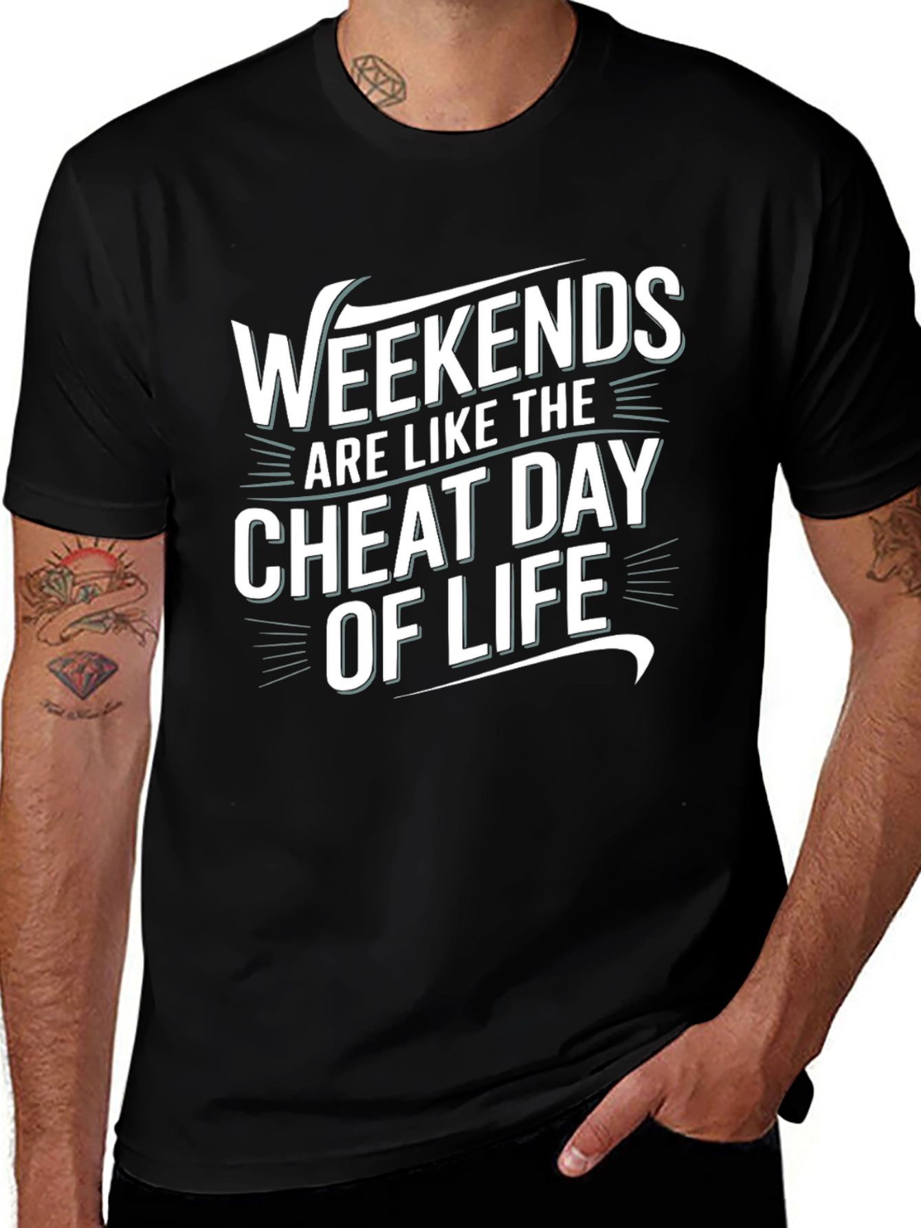 Weekends Cheat Day of Life Graphic Tee
