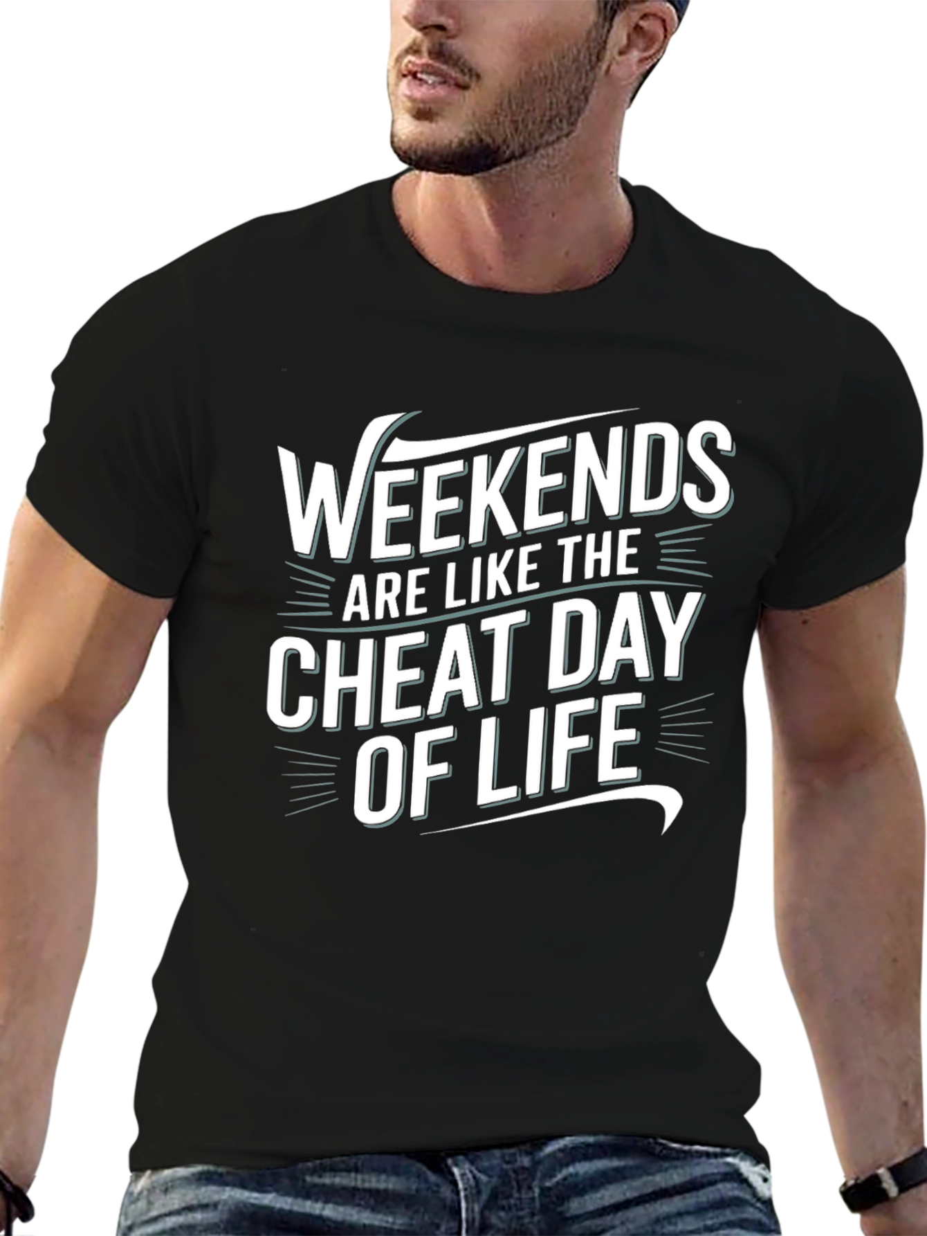 Weekends Cheat Day of Life Graphic Tee