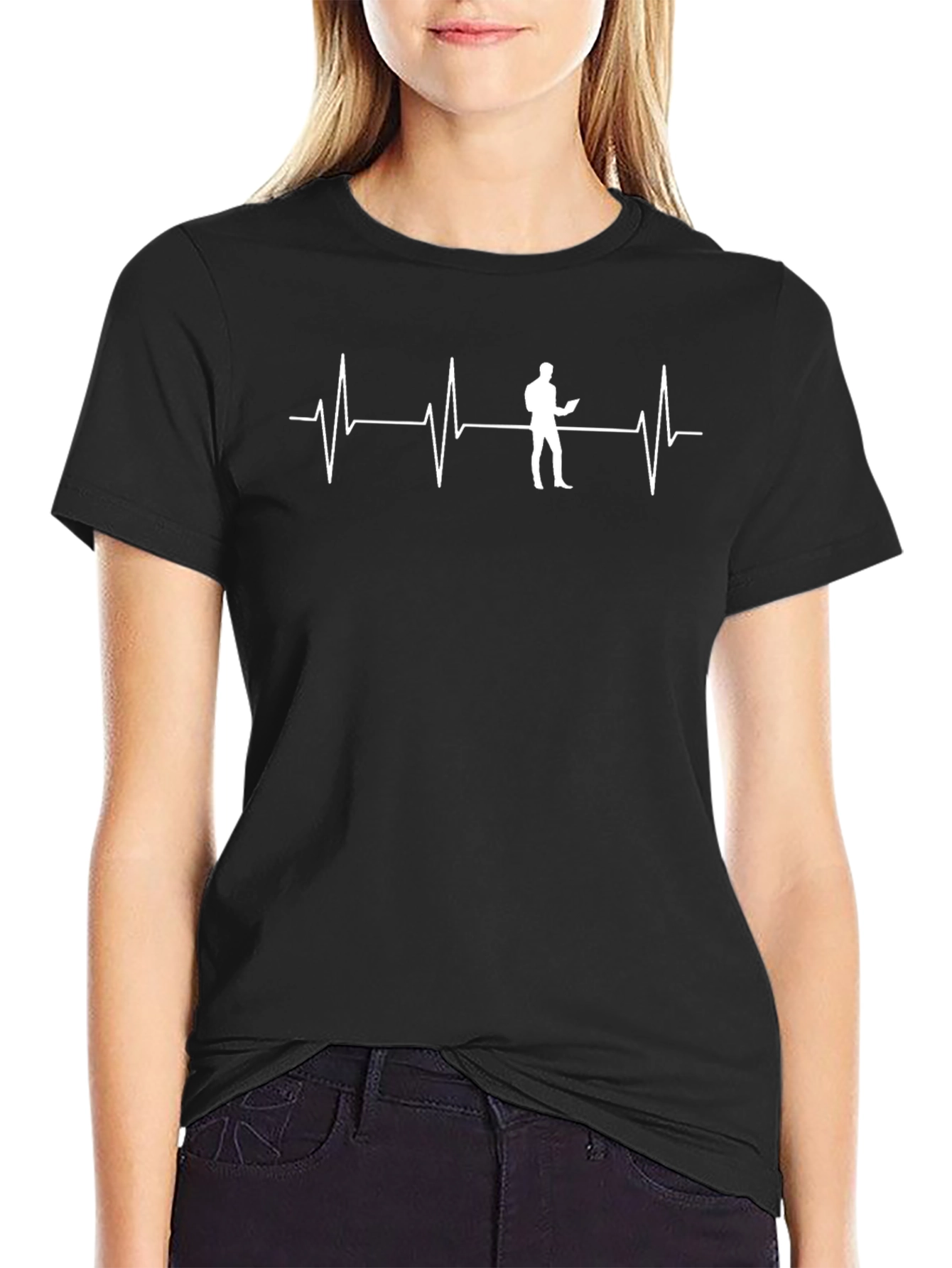 ECG Heartbeat Reader T-Shirt - Unique Design