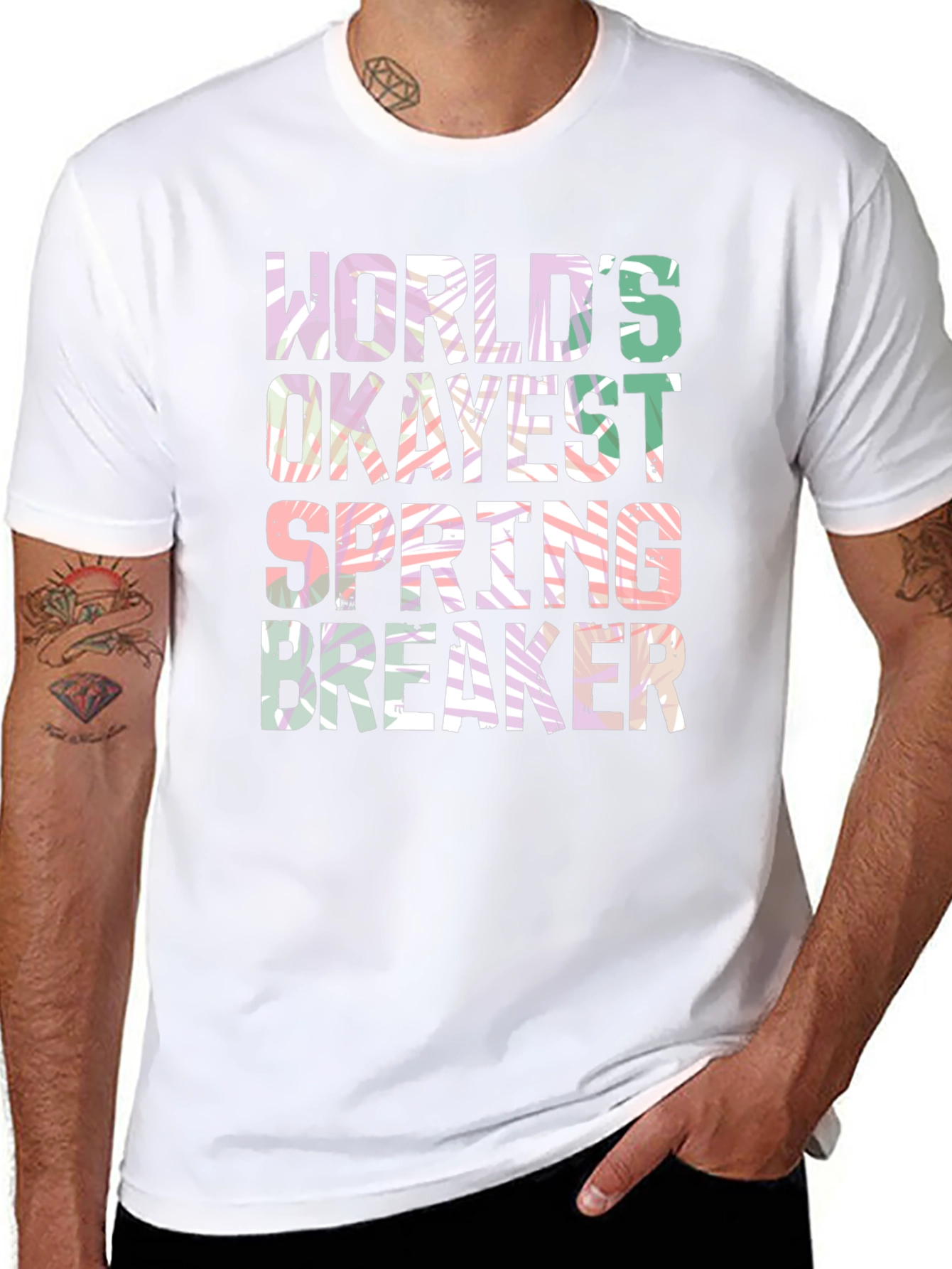Worlds Okayest Spring Breaker Graphic Tee