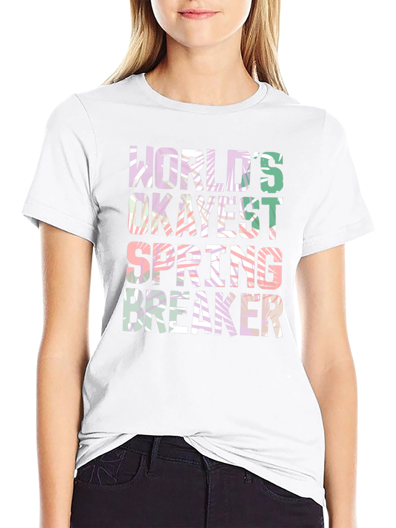 Worlds Okayest Spring Breaker Graphic Tee