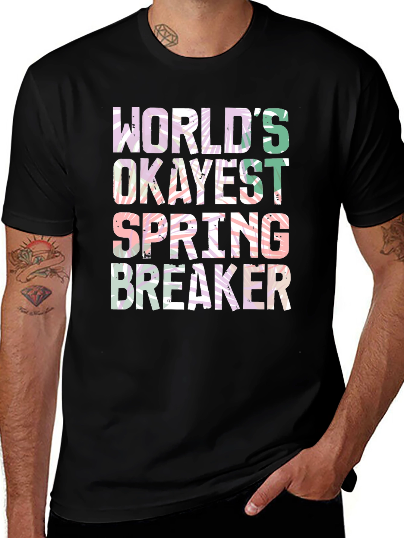 Worlds Okayest Spring Breaker Graphic Tee