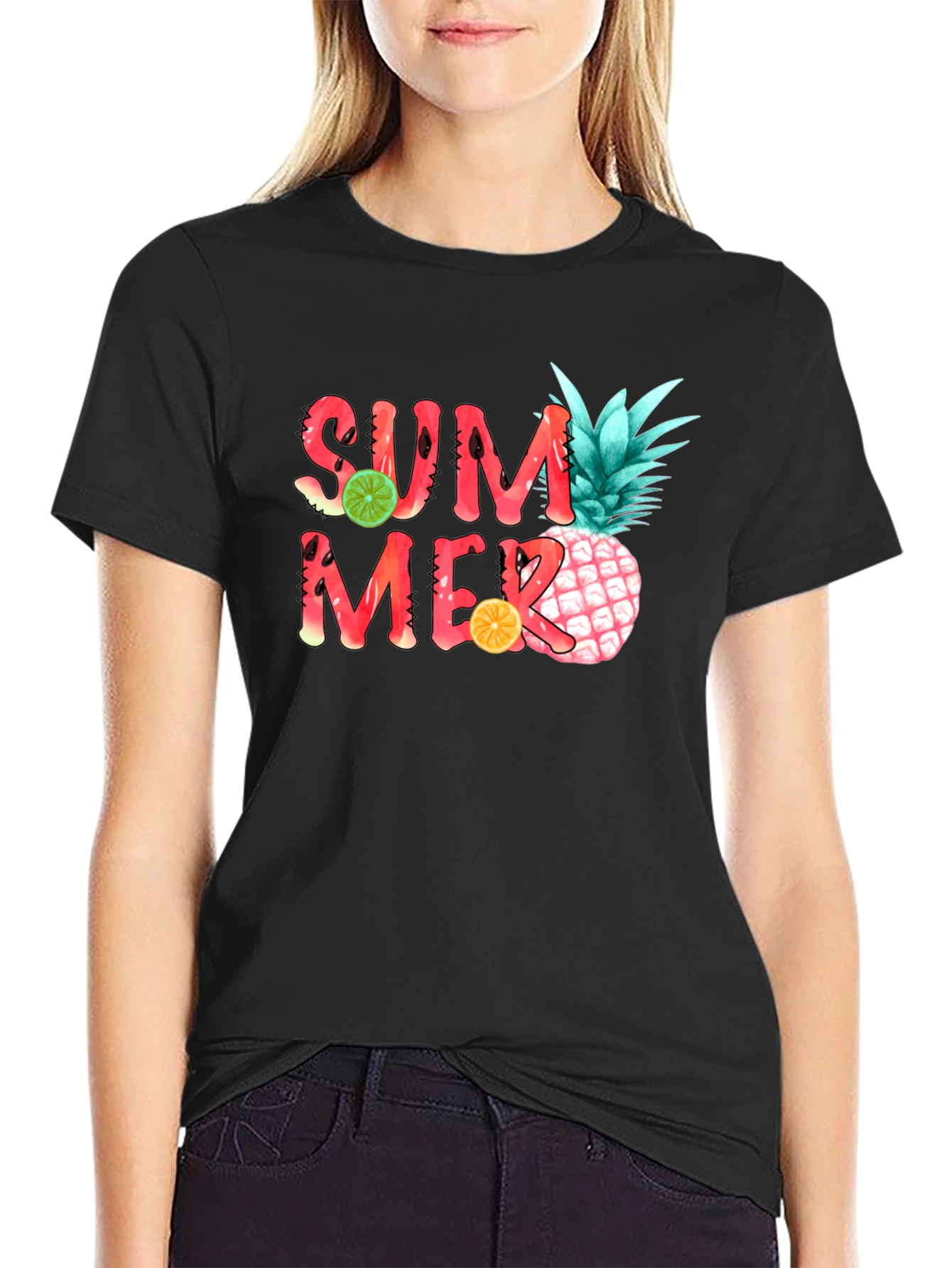 Summer Fruit T-Shirt - Tropical Pineapple Design