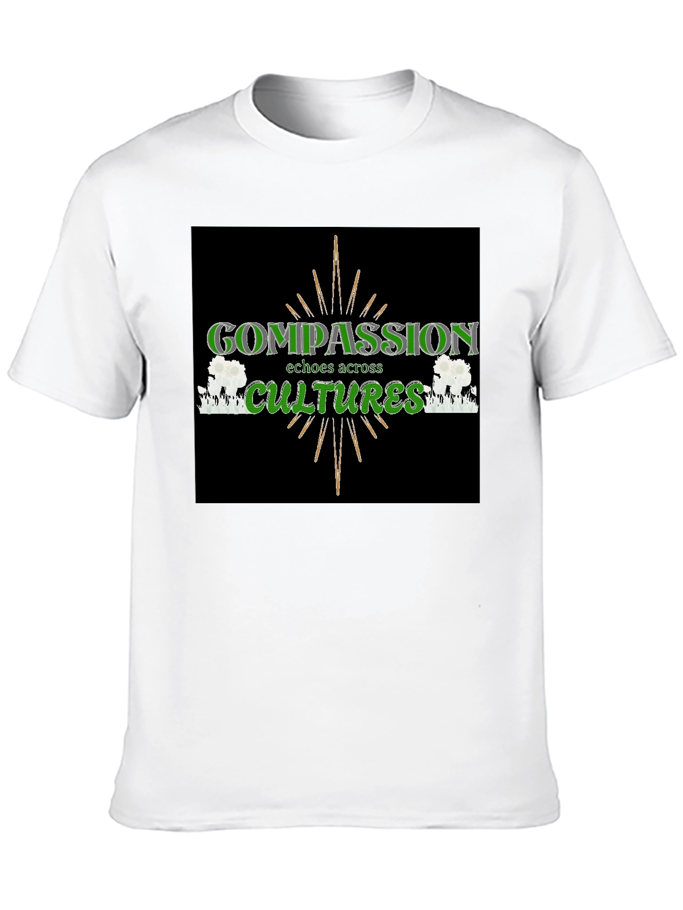 Compassion Cultures Black Graphic Tee