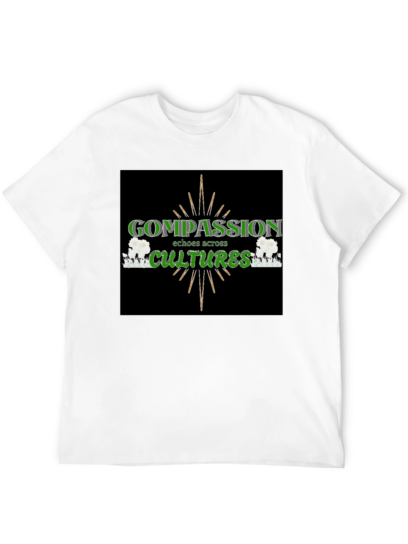 Compassion Cultures Black Graphic Tee
