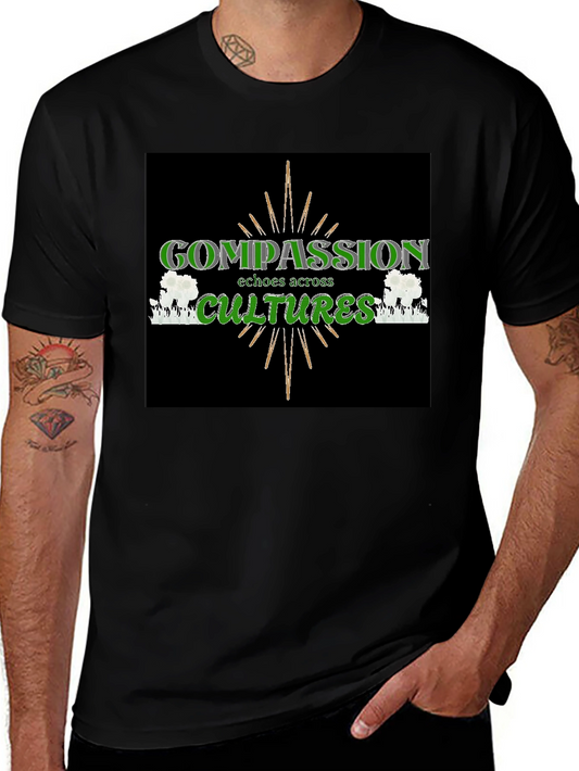 Compassion Cultures Black Graphic Tee
