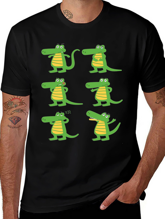 Cartoon Crocodile Graphic Tee