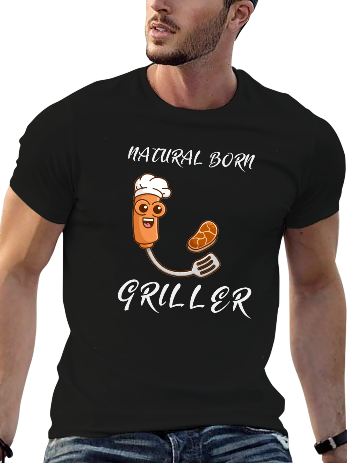 Natural Born Griller Funny T-Shirt