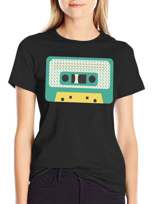 Retro Cassette Tape Graphic Tee - Vintage Music Lover T-Shirt