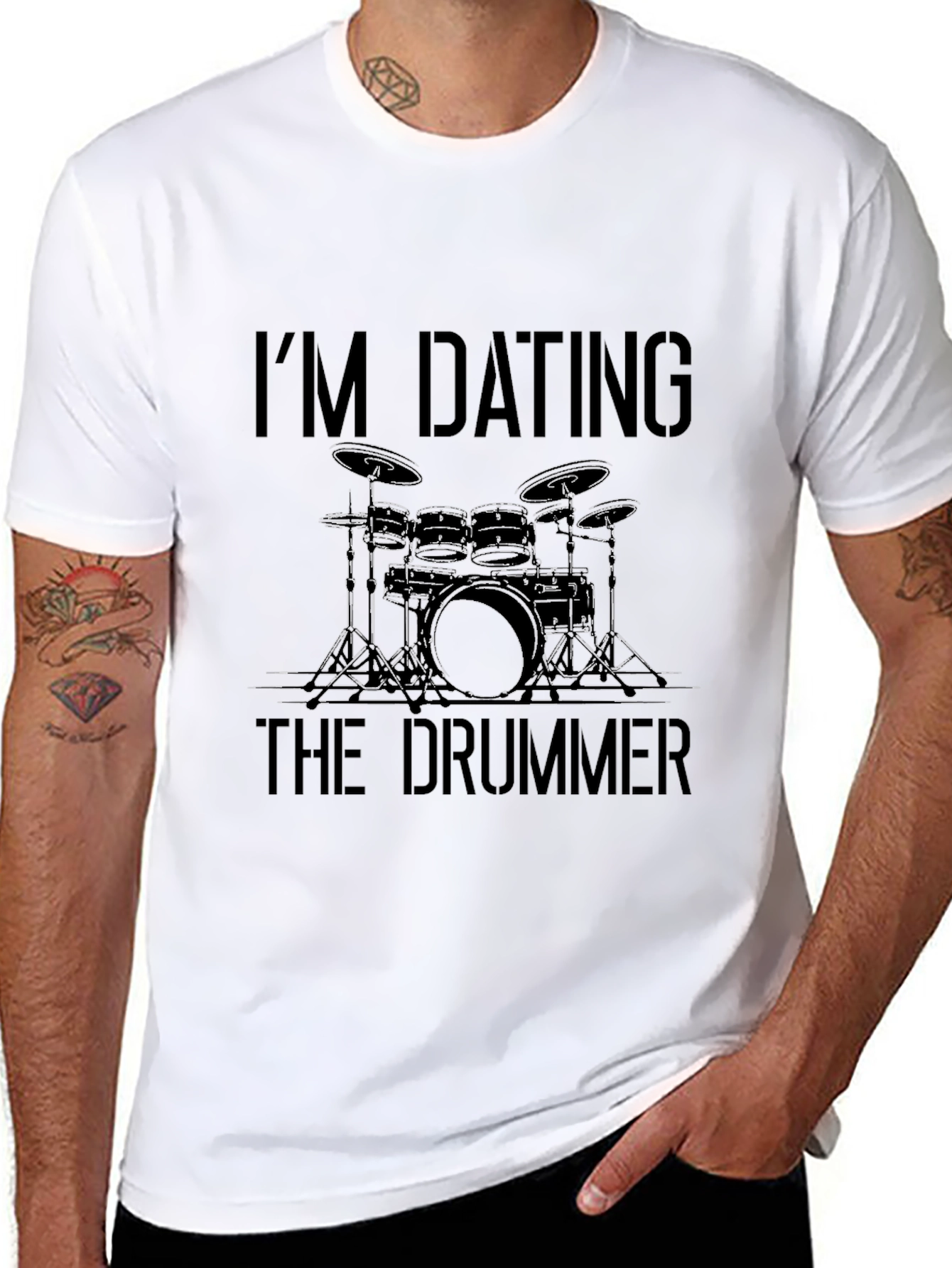 Im Dating the Drummer T-Shirt - Musician Lover Tee