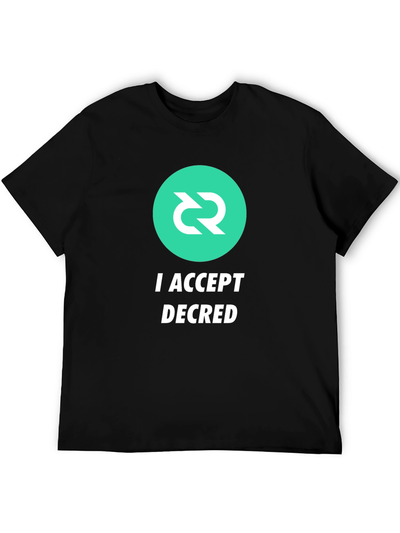 I Accept Decred T-Shirt - Crypto Fashion
