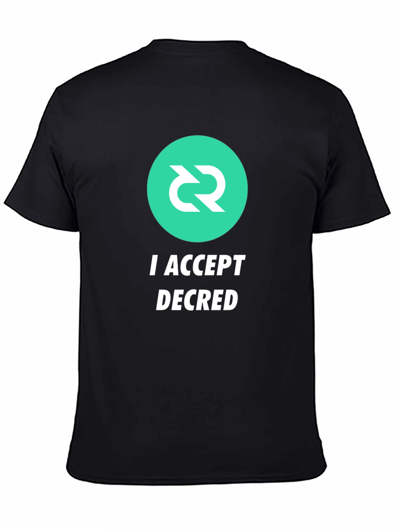 I Accept Decred T-Shirt - Crypto Fashion