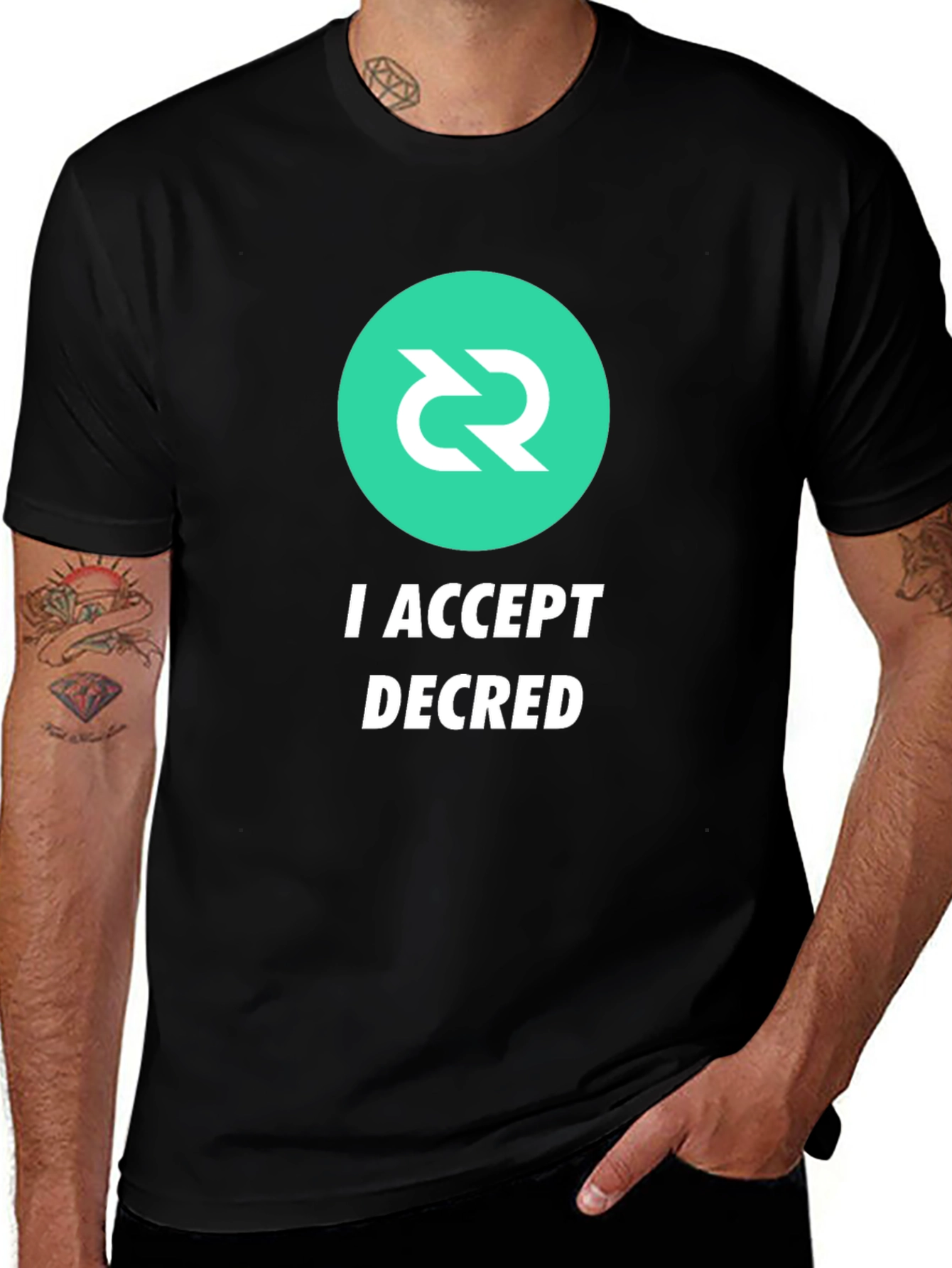 I Accept Decred T-Shirt - Crypto Fashion