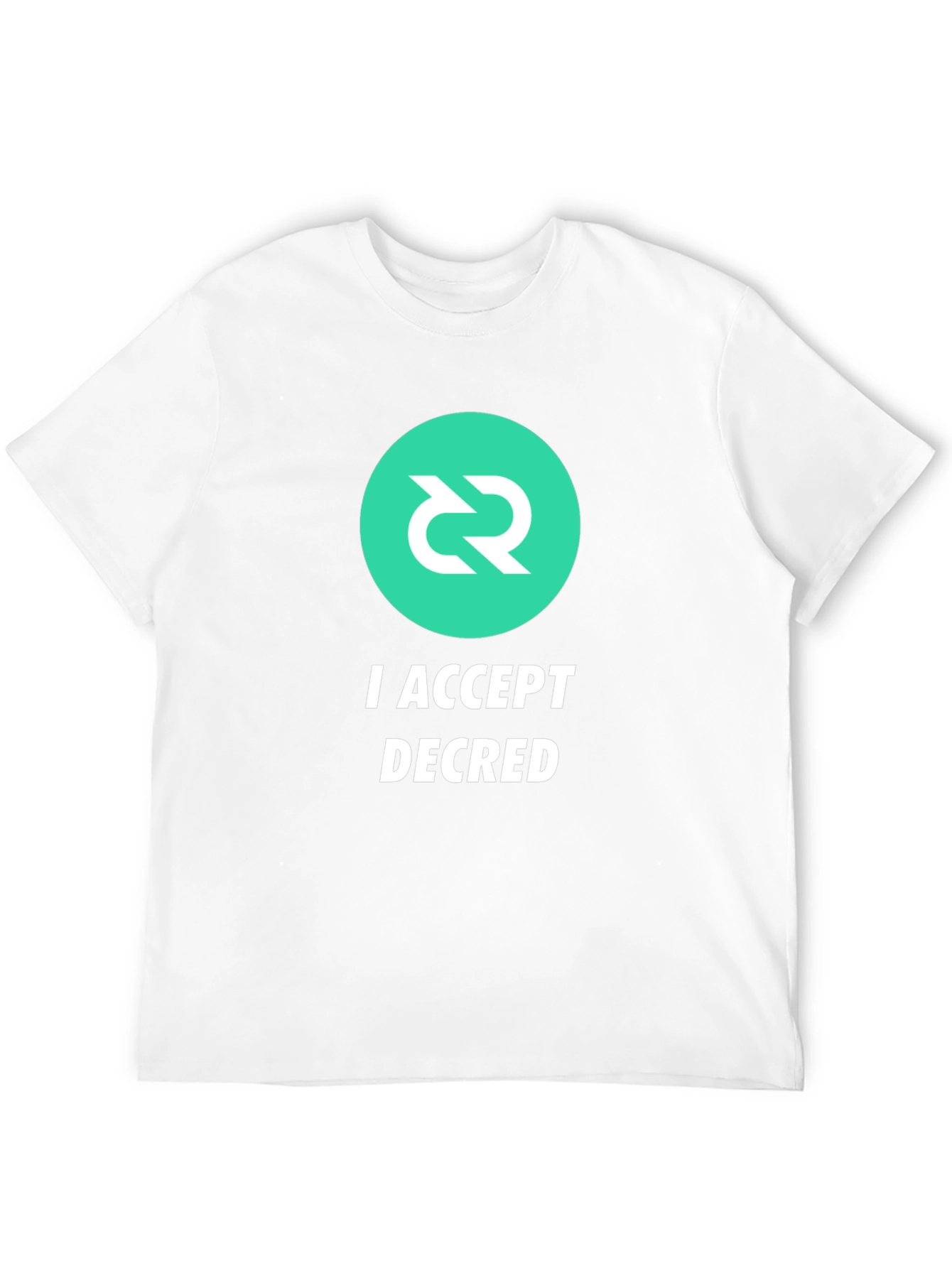 I Accept Decred T-Shirt - Crypto Fashion