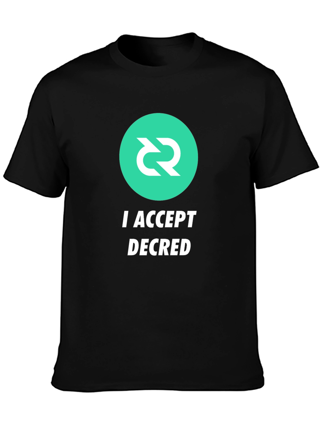 I Accept Decred T-Shirt - Crypto Fashion