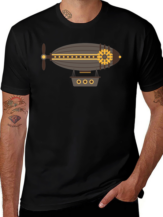 Steampunk Airship Graphic Tee