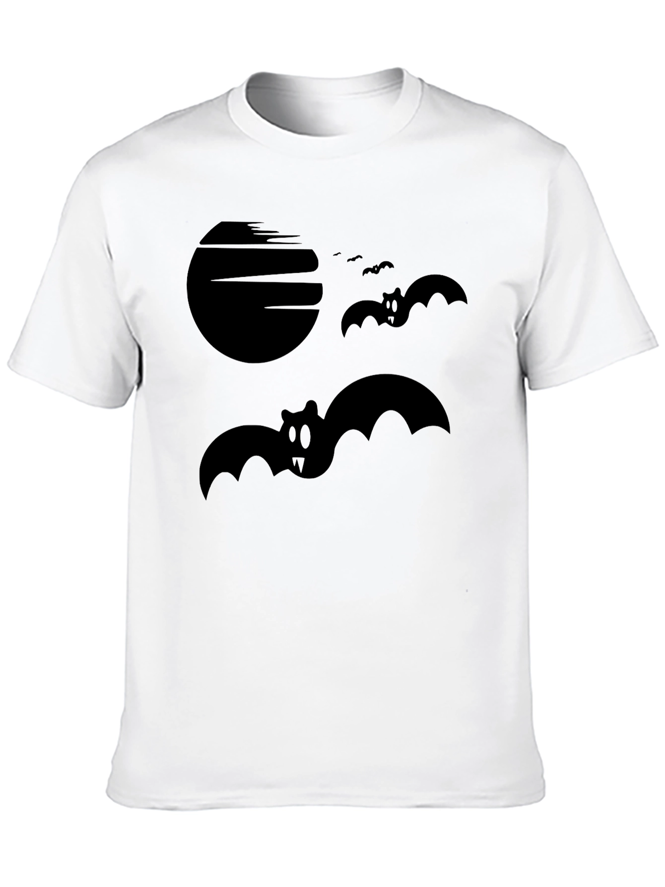 Spooky Bats Graphic Tee - Halloween Style Shirt