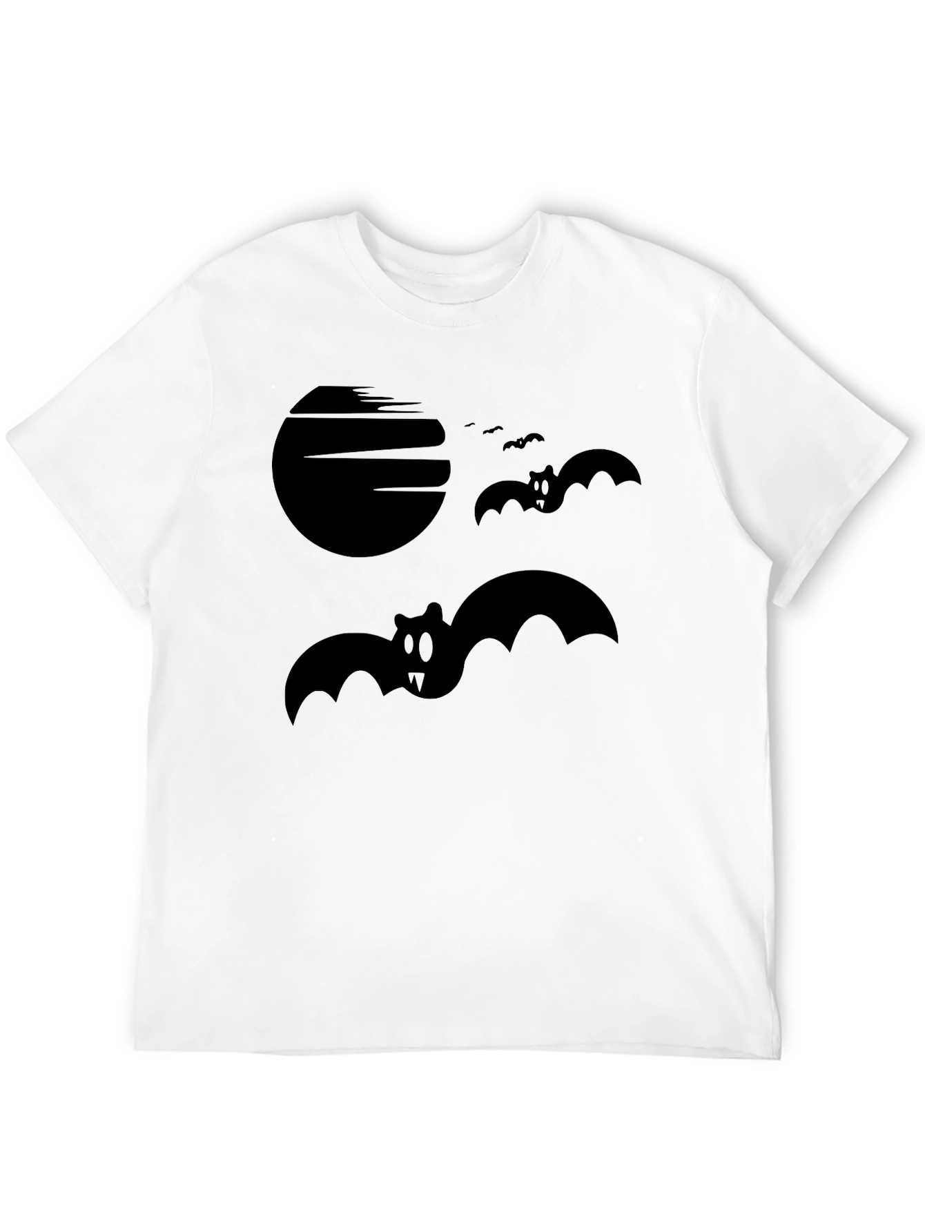 Spooky Bats Graphic Tee - Halloween Style Shirt