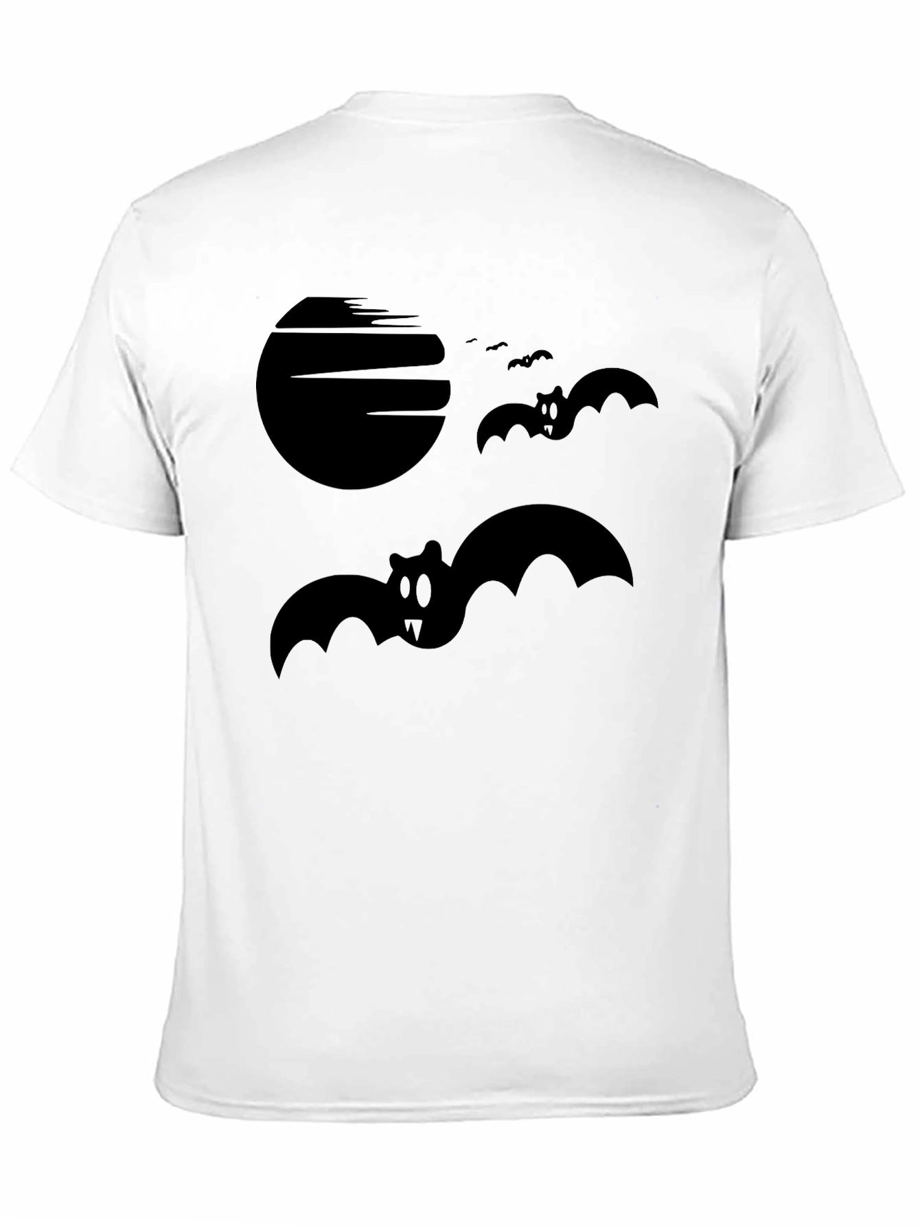 Spooky Bats Graphic Tee - Halloween Style Shirt