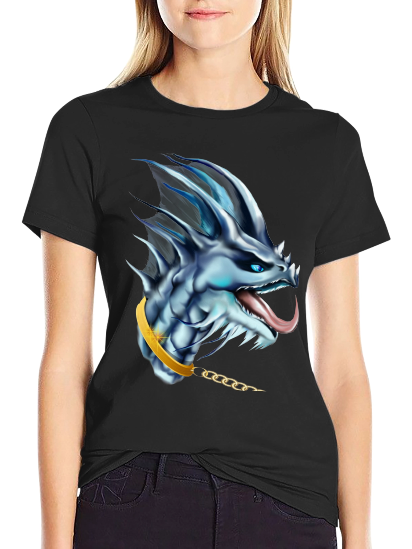 Dragon Head Graphic Tee - Fantasy T-Shirt