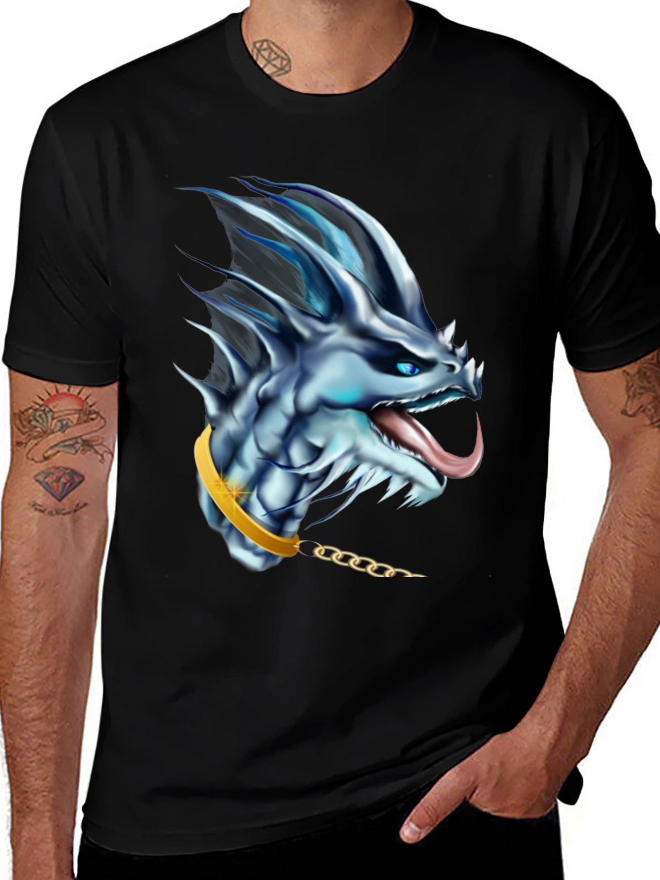 Dragon Head Graphic Tee - Fantasy T-Shirt