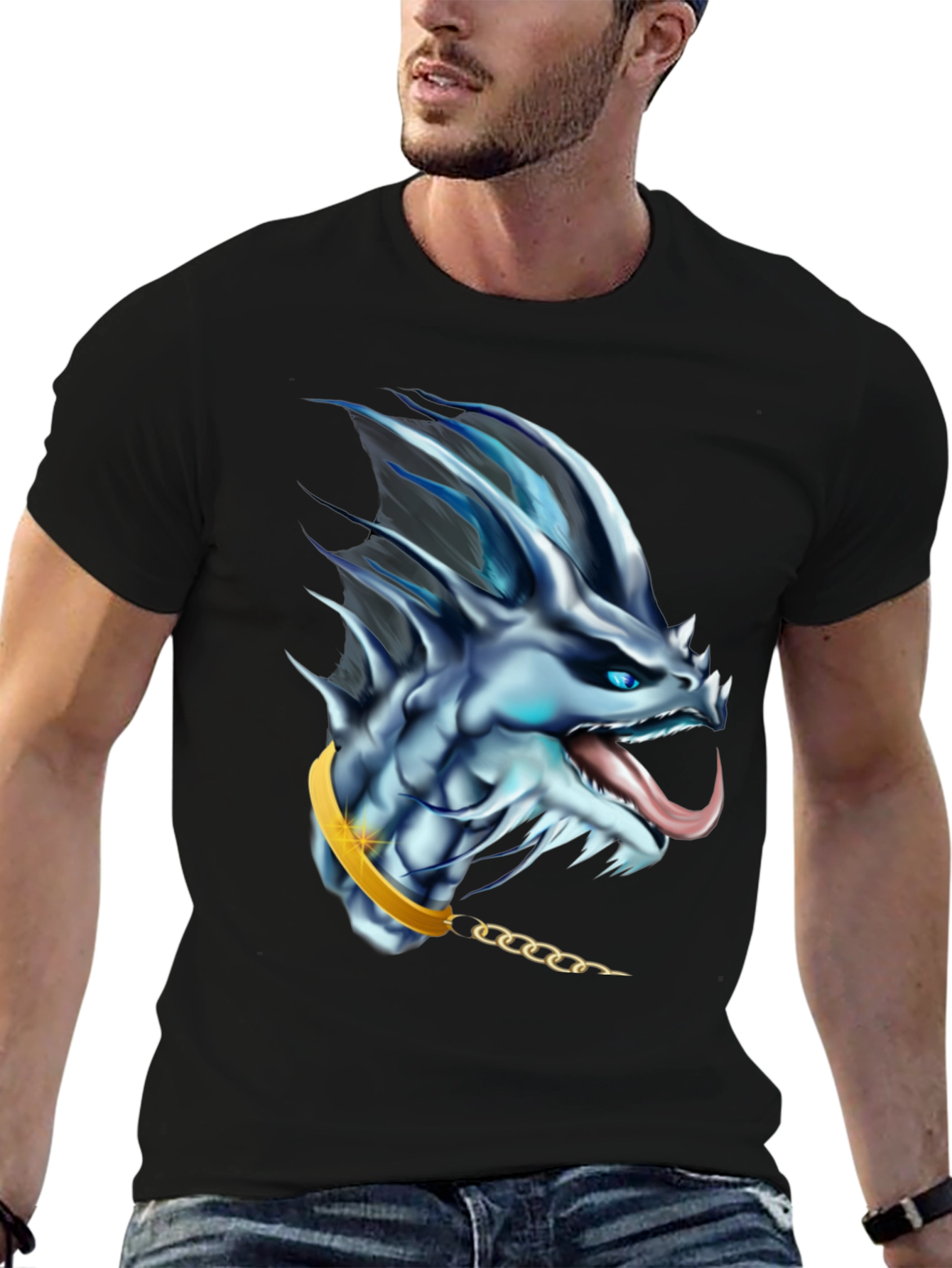 Dragon Head Graphic Tee - Fantasy T-Shirt